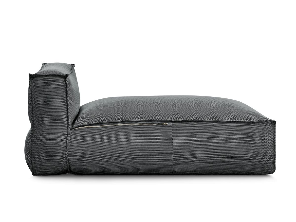 Bobochic Biarritz Méridienne-Modul Melange-Stoff Schwarz