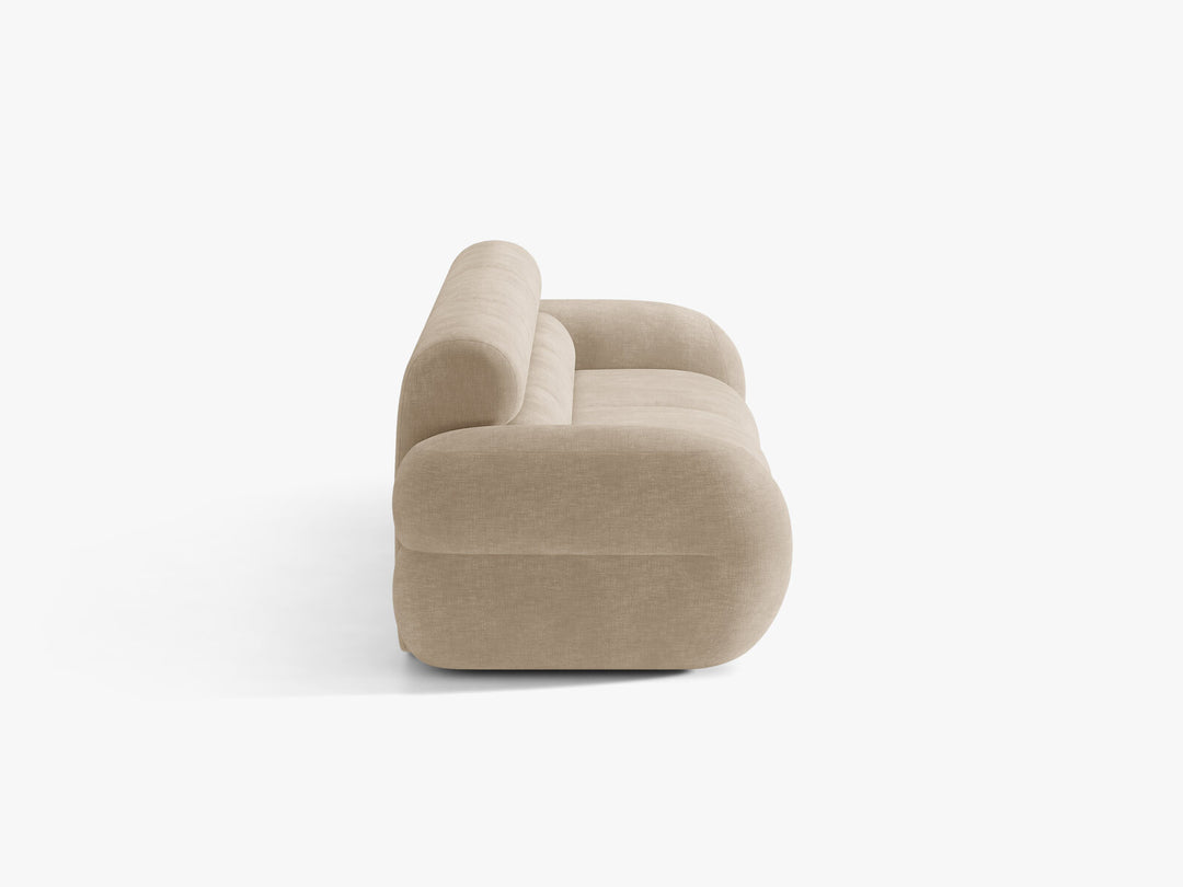 Micadoni Neo Modulares Sofa 4-Sitzer Chenille Golden Dunkelbeige