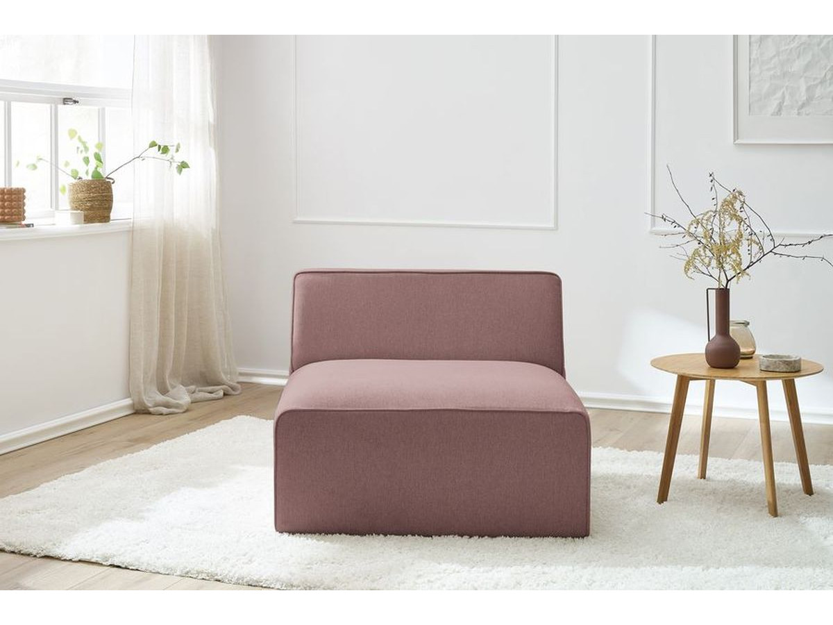 Bobochic Megeve Sofamodul 1-Sitzer Melange-Stoff Rosa