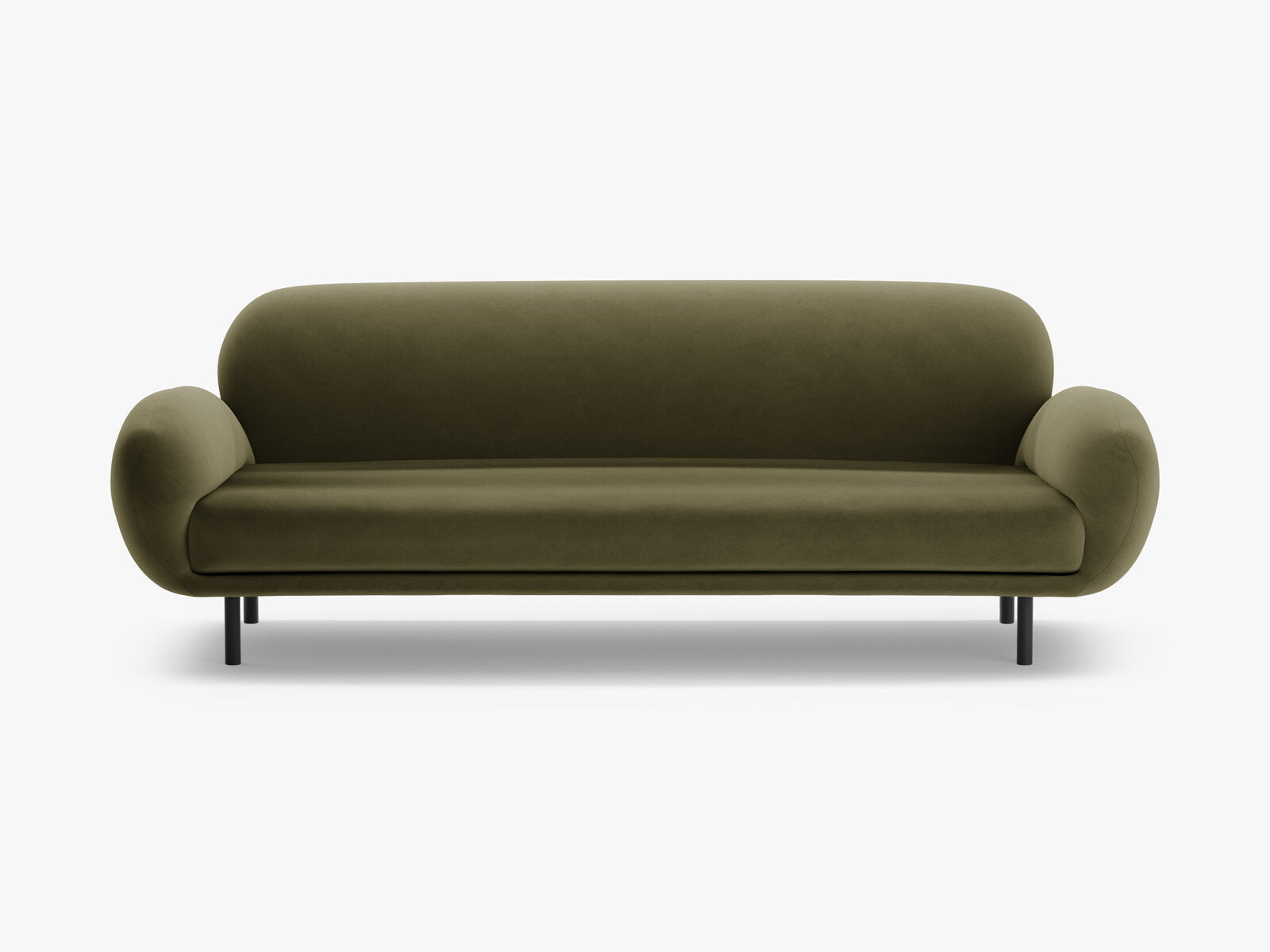 Micadoni Sofa Poppy 3-Sitzer Samt Casino Hellgrün