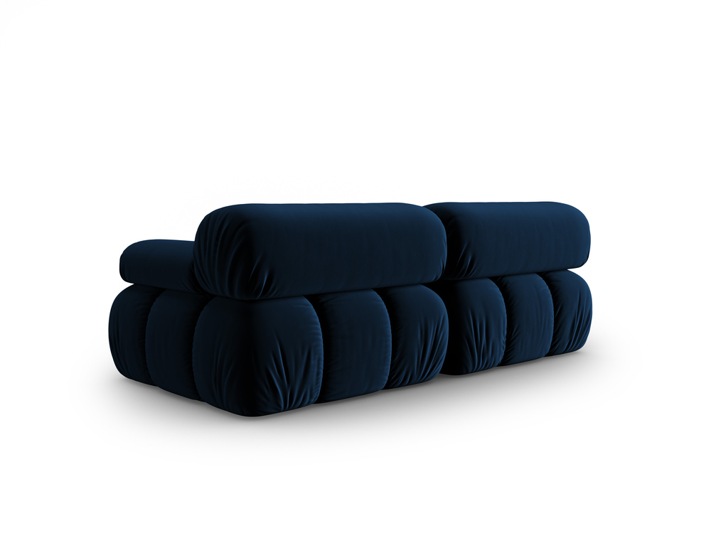 Cosmopolitan Design Sofa Cortina 2-Sitzer Samt Bluvel Königsblau