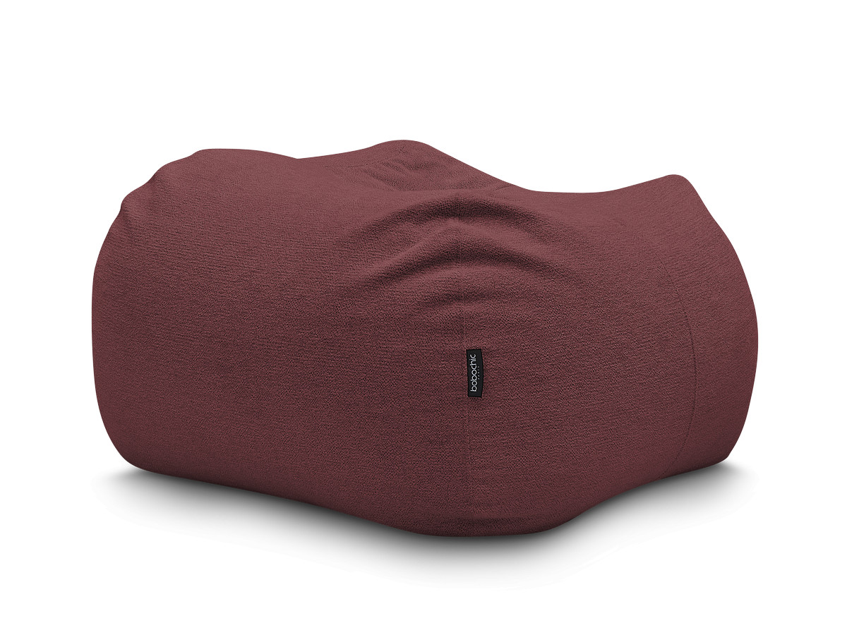 Bobochic Voltaire Pouf 120 × 70 cm Melange-Stoff Rot