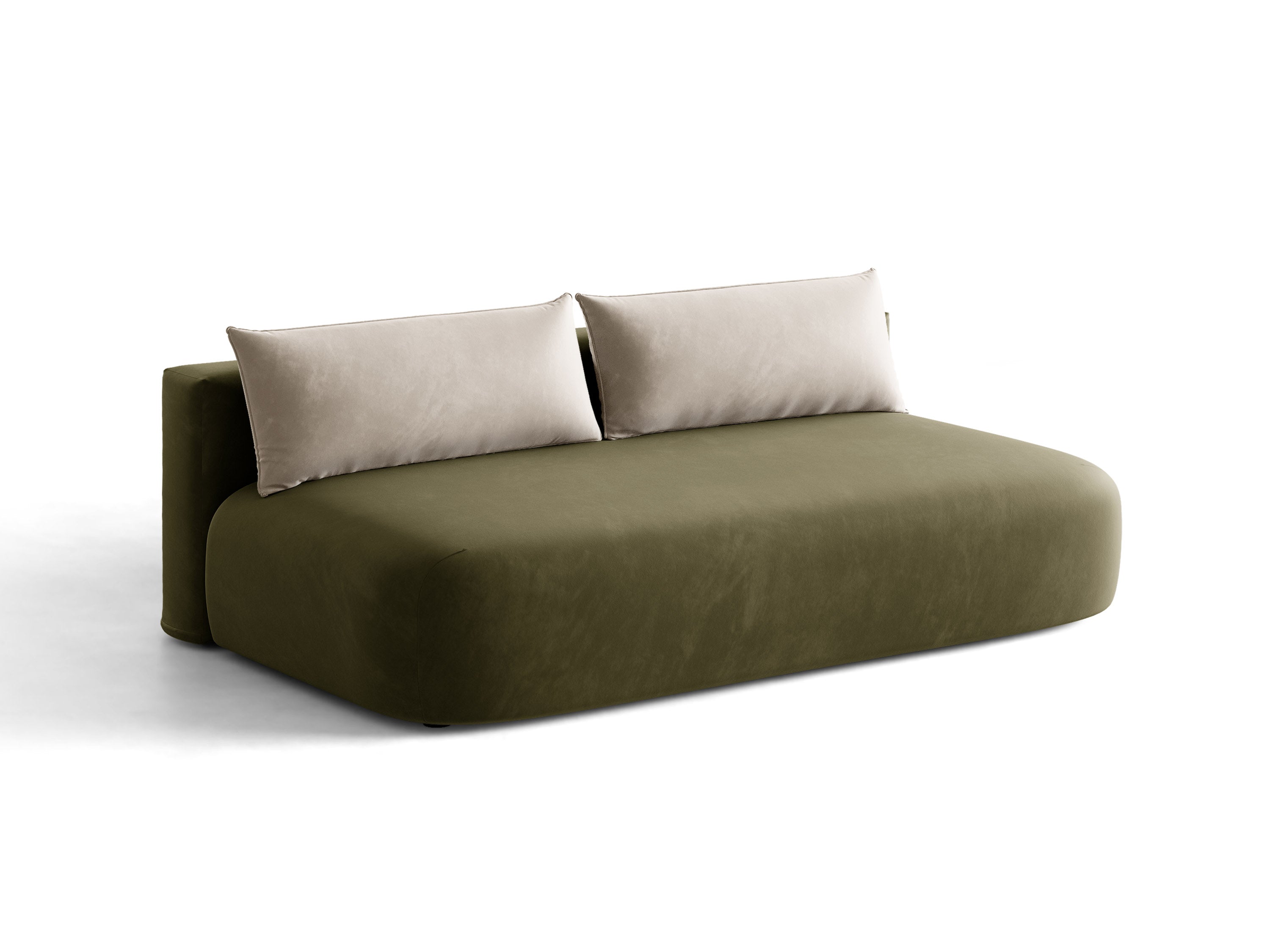 Micadoni Hena Sofa Mit Bettfunktion Und Stauraum Samt Salvador Grün