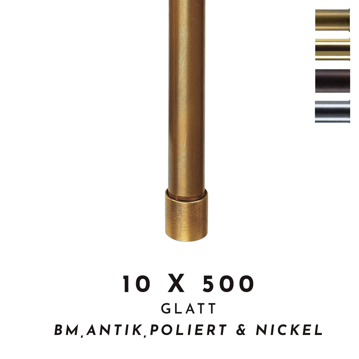 Moebelfaktor Produkt 10x500 rohr glatt