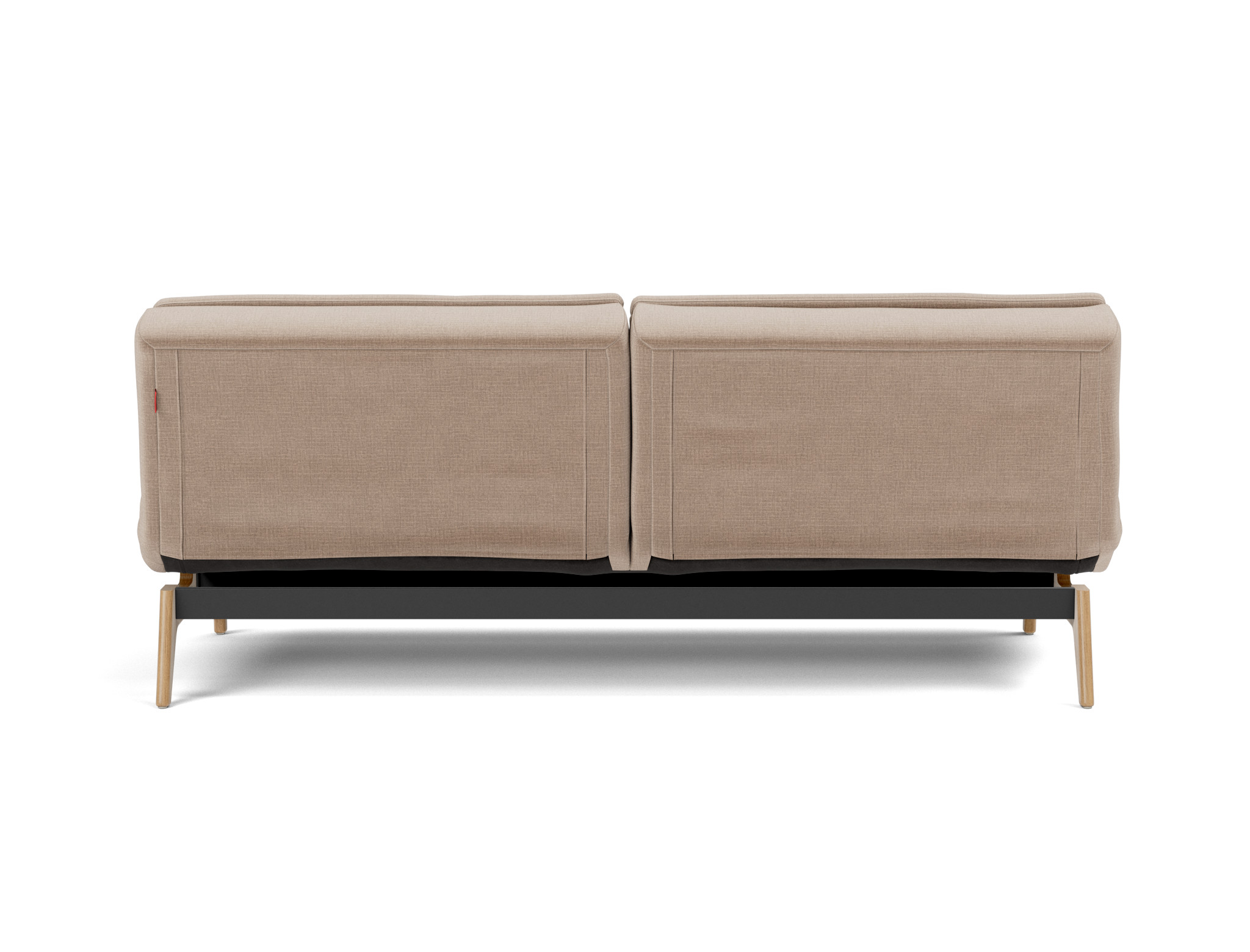 Schlafsofa Dublexo Chenille Esina 417-Mocha Beine Eiche