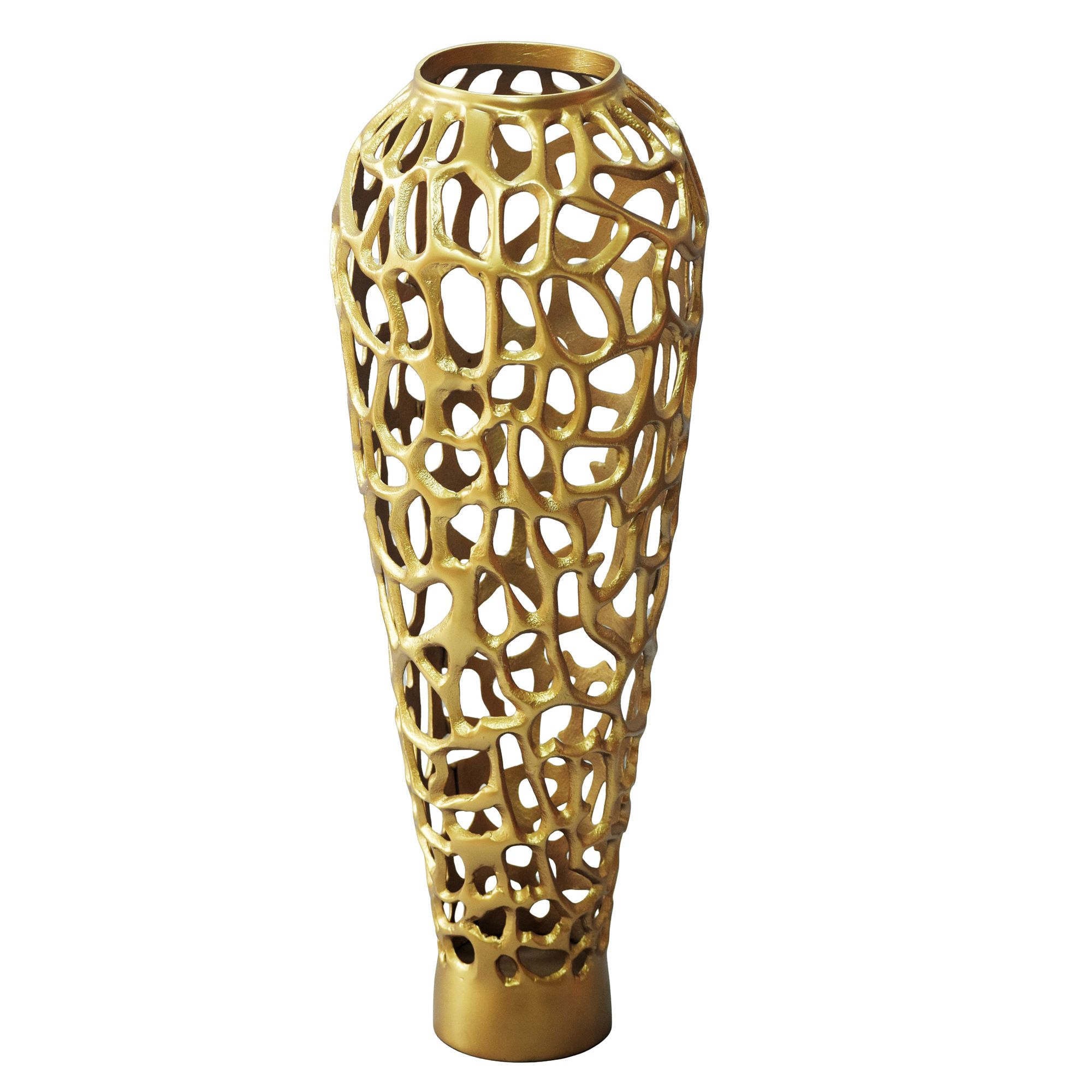 Bodenvase Rossland Aluminium Gold Ø 31 cm