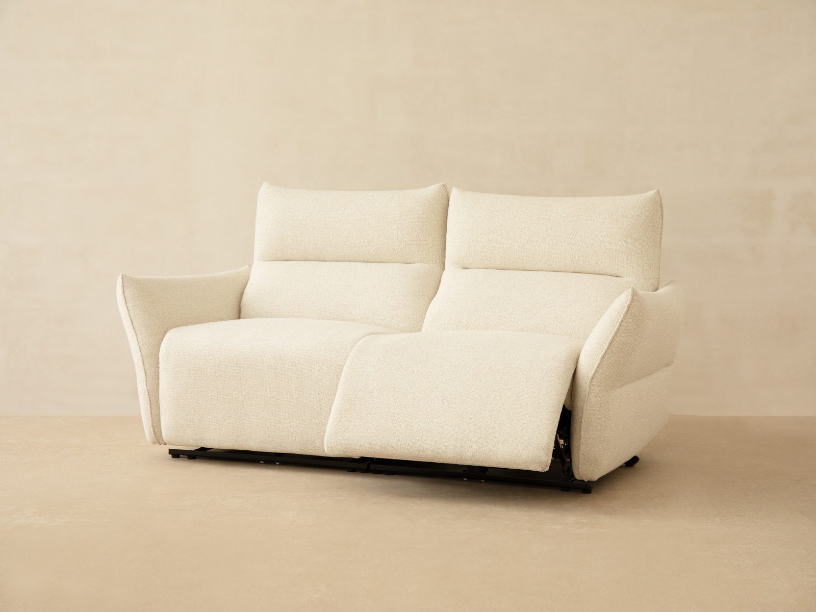 Micadoni Sofa Montgri 3-Sitzer Weiß