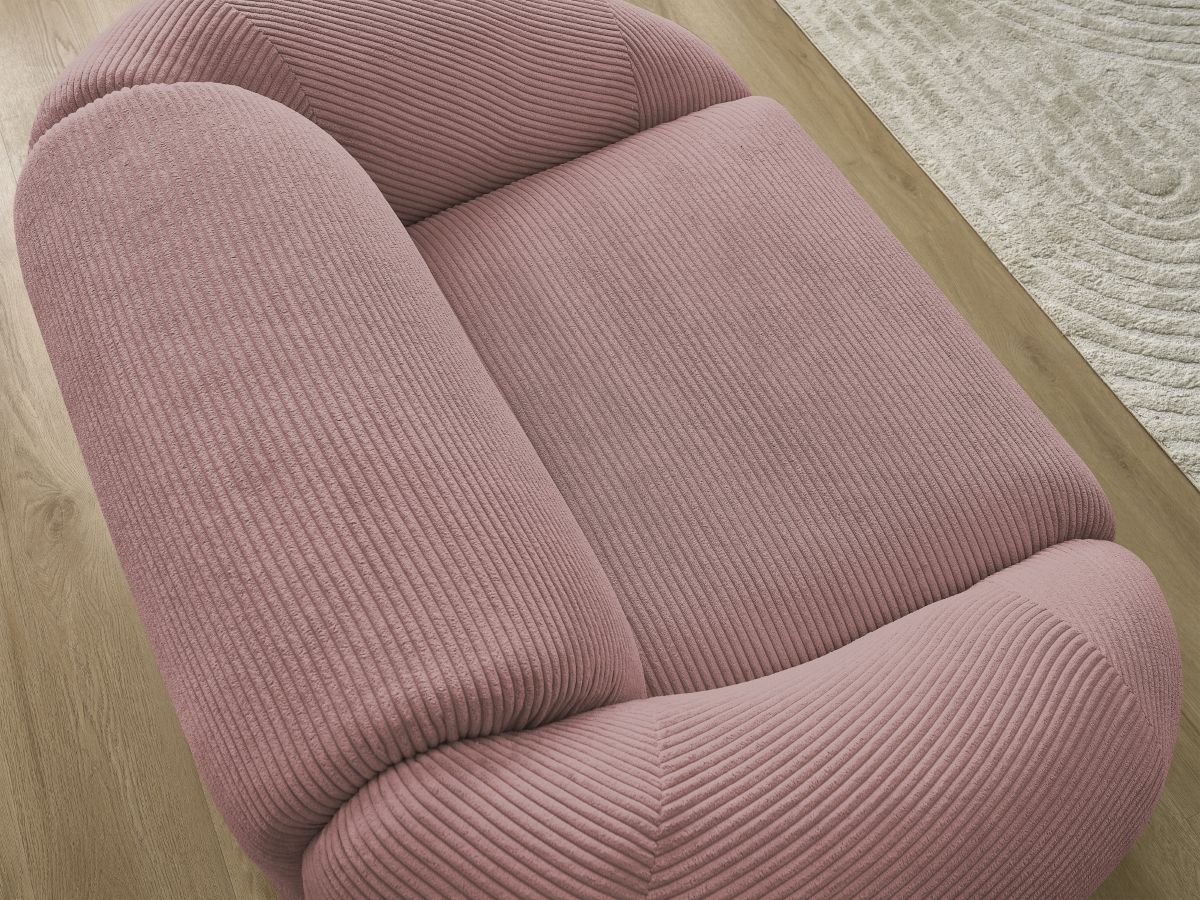 Bobochic Tina Sessel Cordsamt Rosa