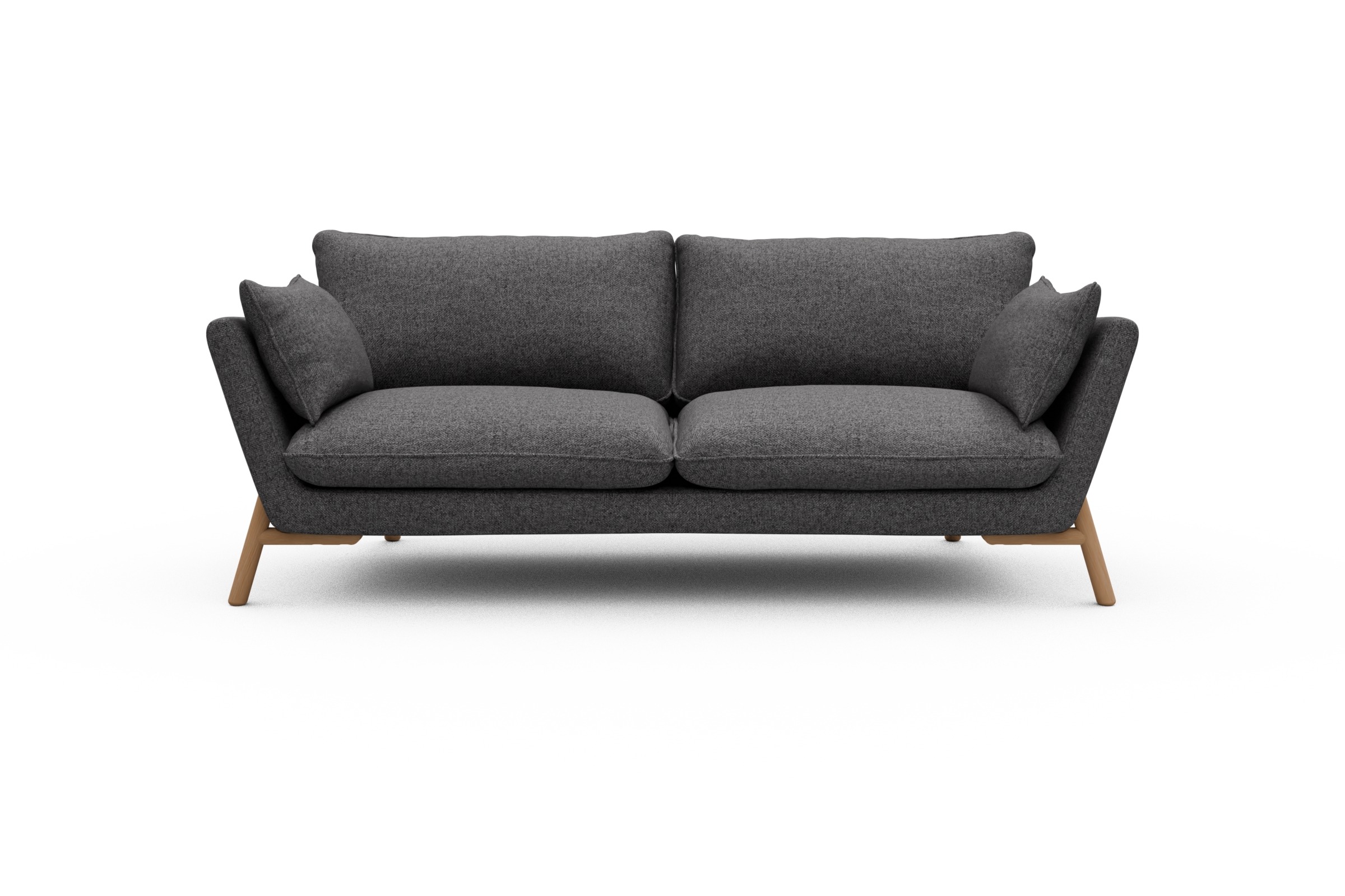 Skandi Home Sofa Emil 3-Sitzer Beinfarbe Eiche Natur Sama-Antracite moebelfaktor