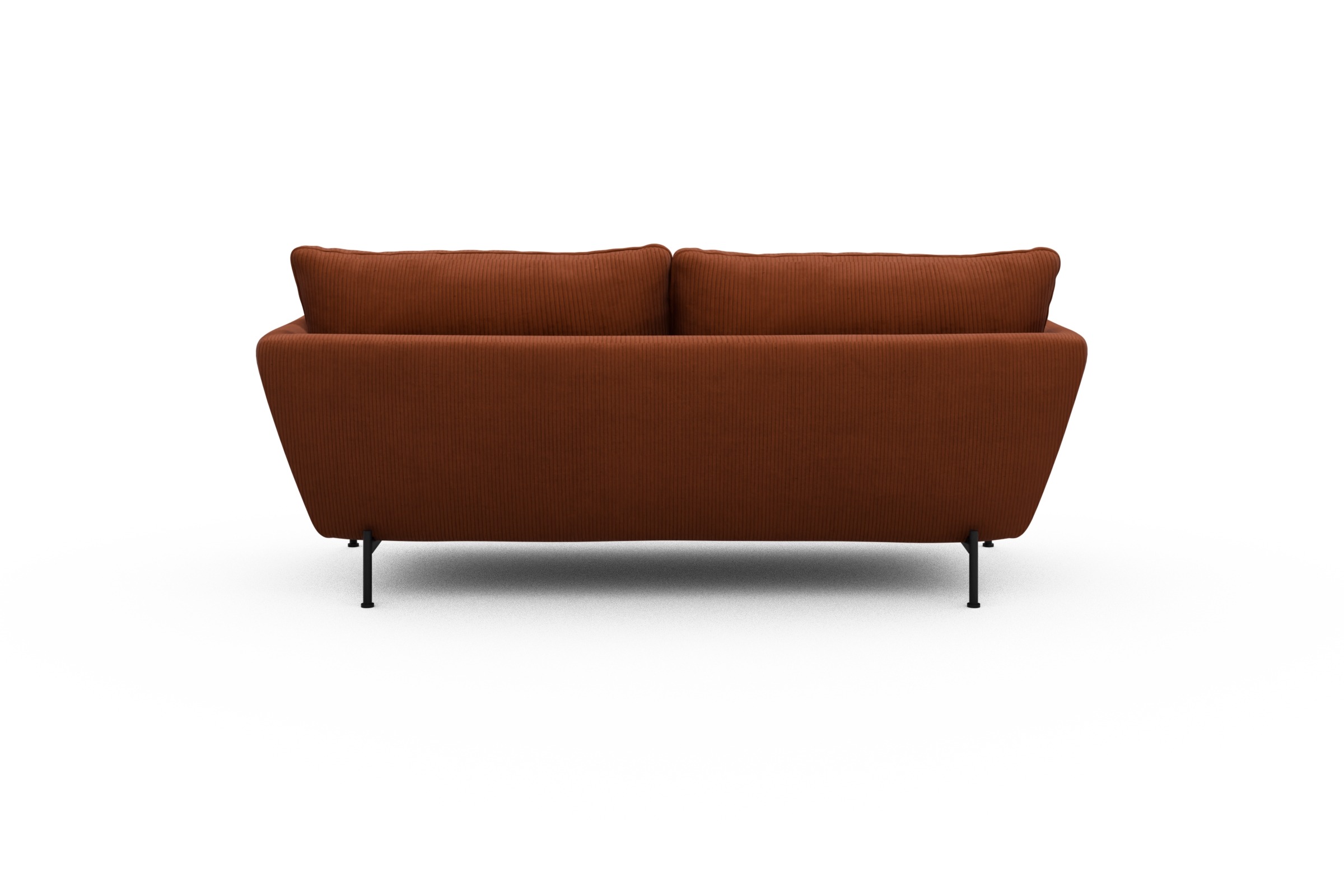 Sofa Anton 2-Sitzer Corduroy-Burnt-Orange
