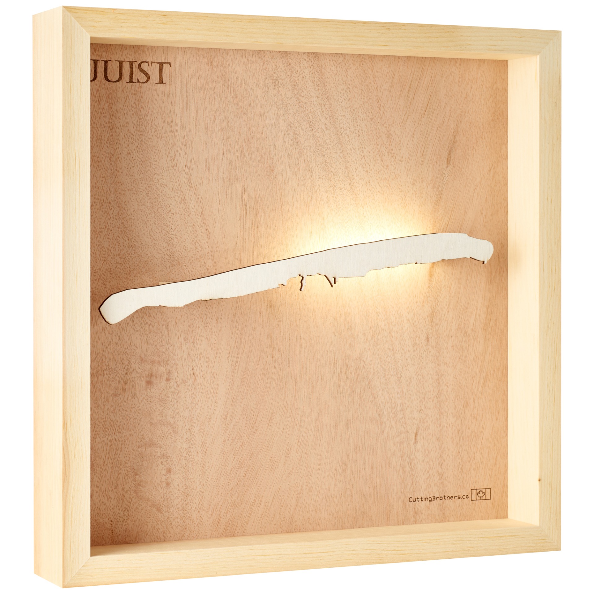 Cutting Brothers LED Licht Juist 3D Insel Holz Karte