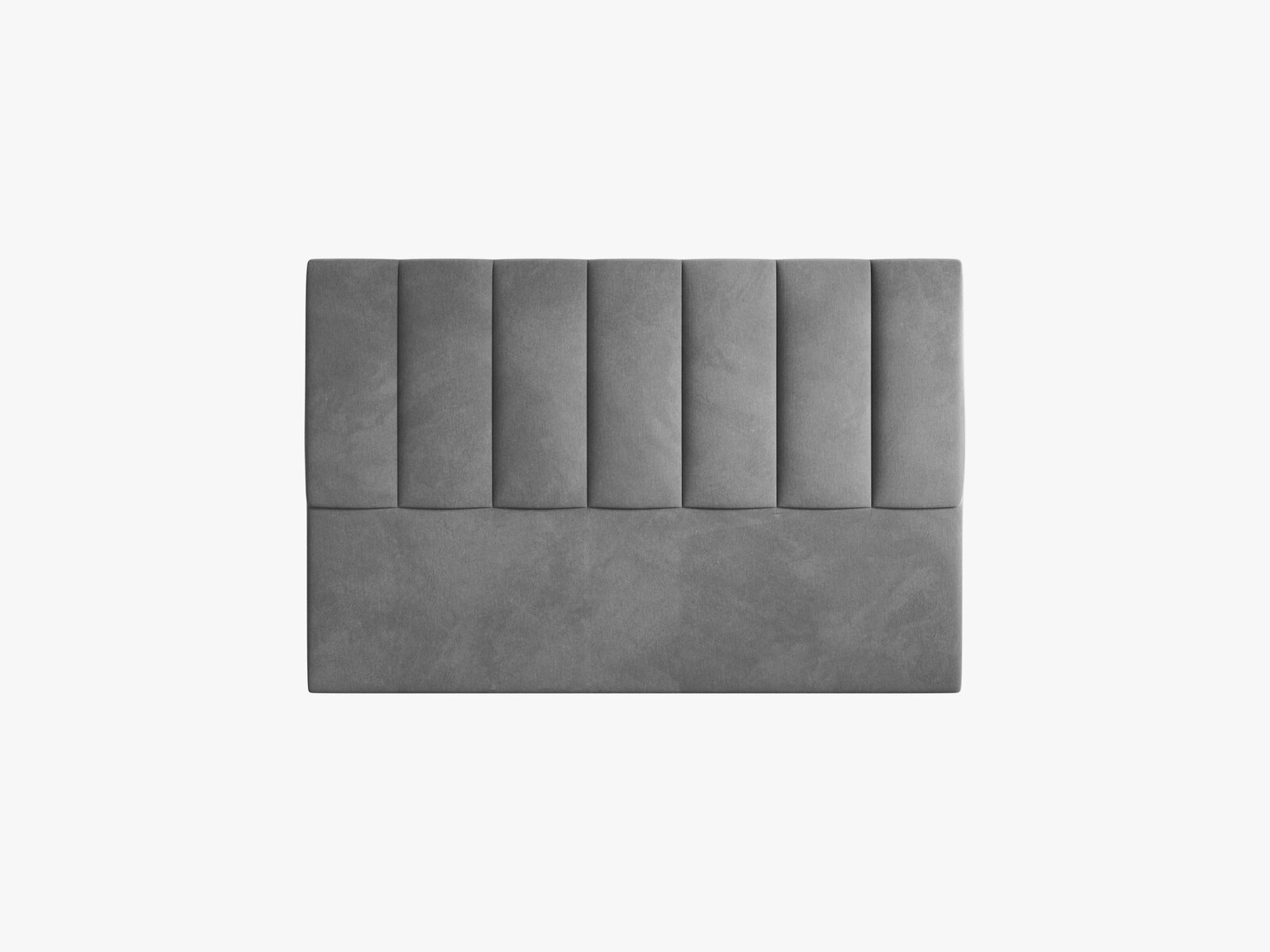 Micadoni Marl Samtiger Kopfteil 140 cm (H 95 cm) Samt Magic Velvet Dunkelgrau 140x95