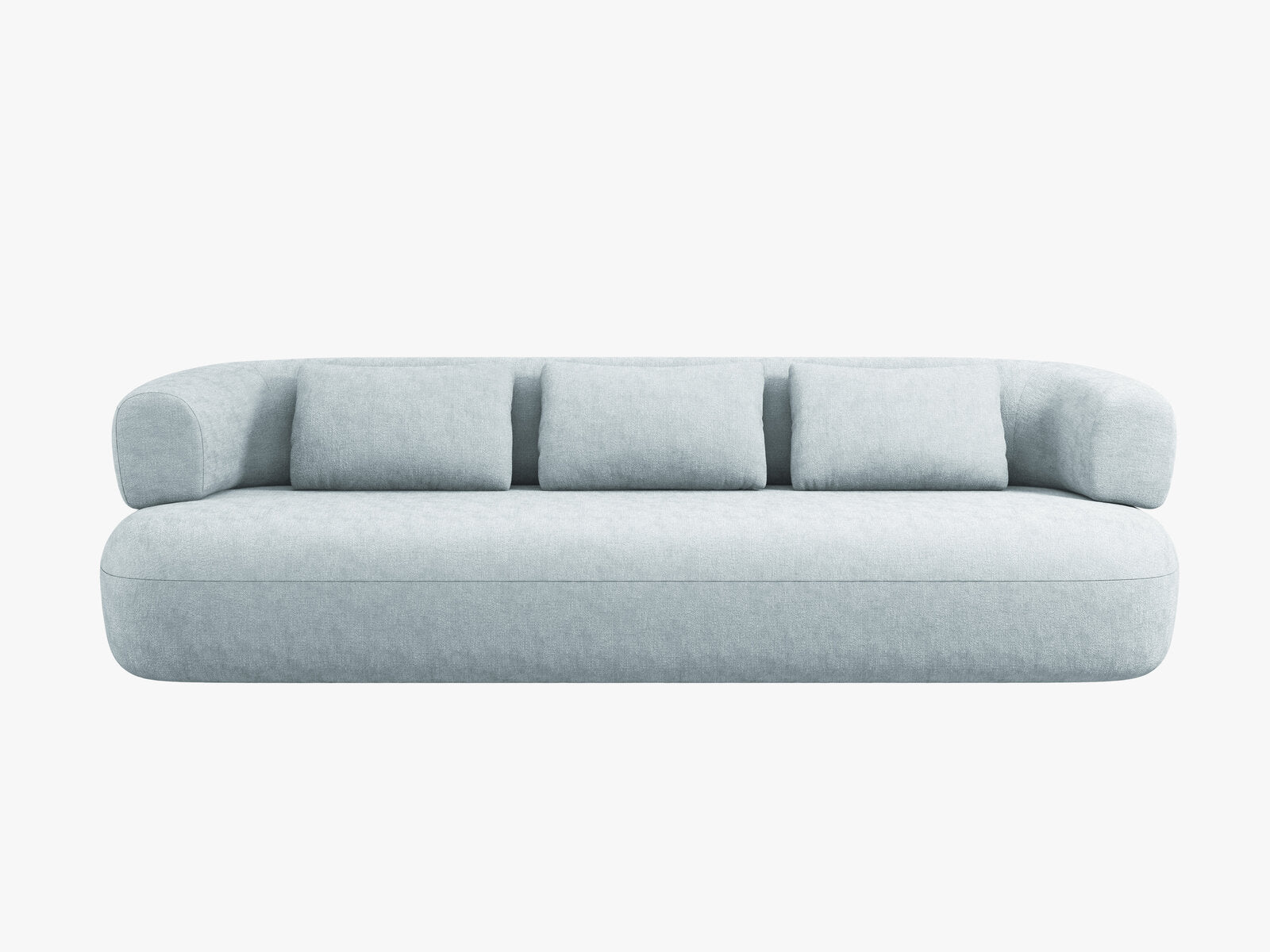 Micadoni Sofa Jenny 4-Sitzer Chenille Perfect Harmony Hellblau