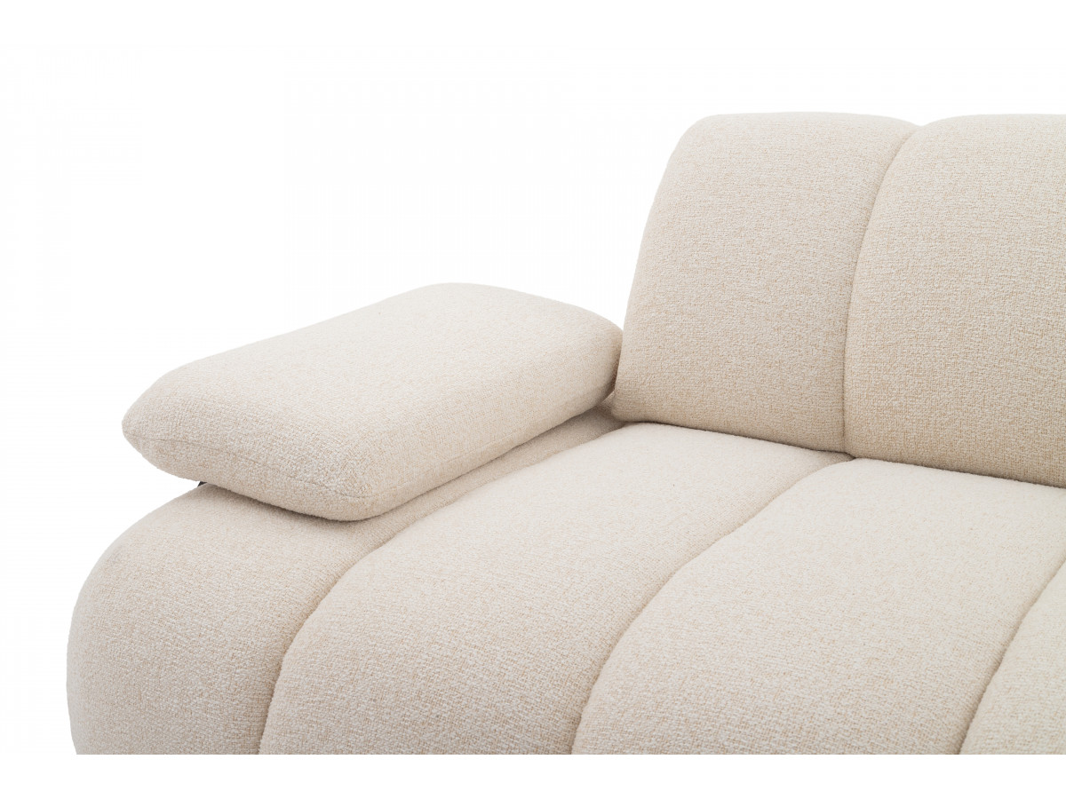 Bobochic Rivoli Sofa 4-Sitzer Melange-Stoff Beige