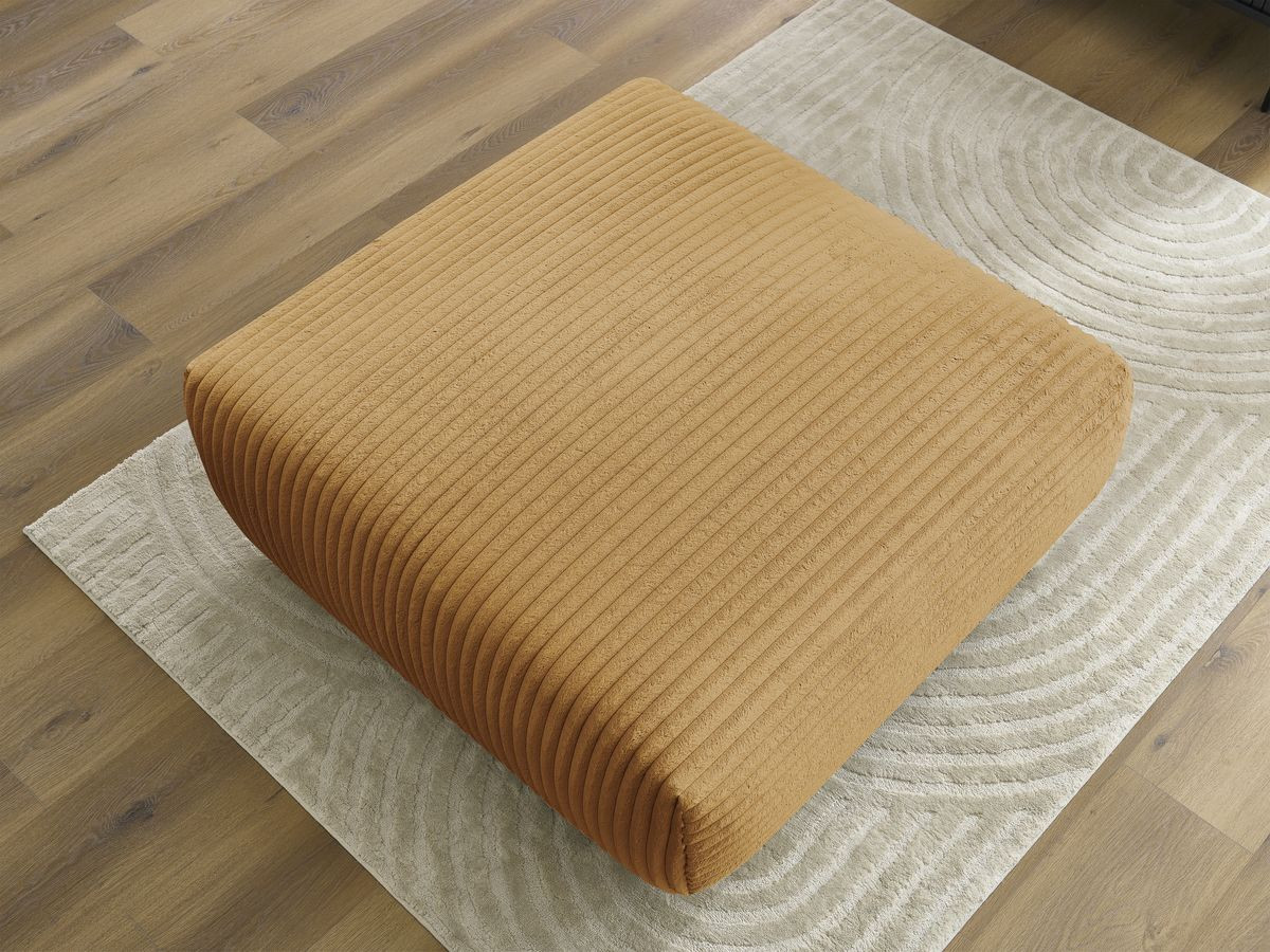 Bobochic Lucien Pouf Breitcord weich Gelb