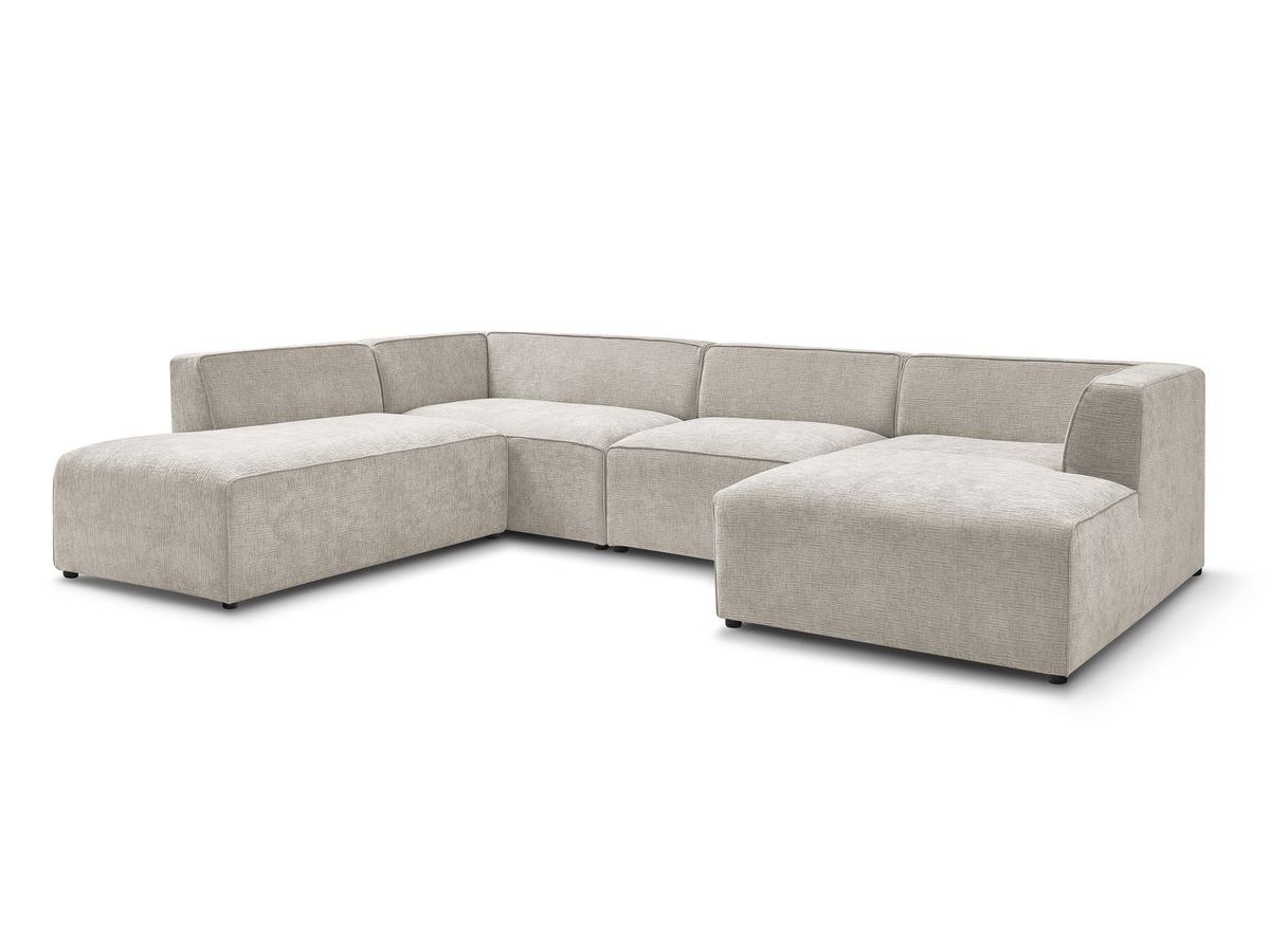 Bobochic Megeve Wohnlandschaft Strukturstoff Beige Ecke rechts