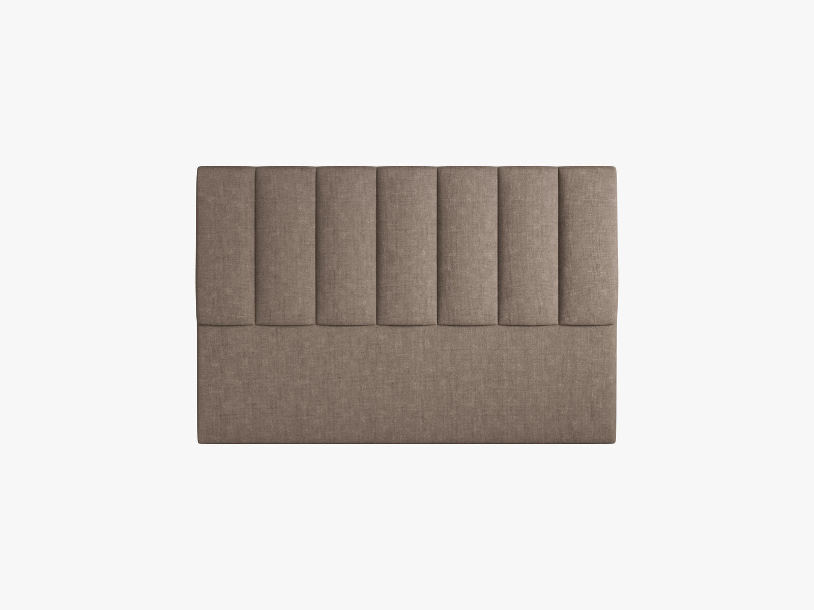 Micadoni Marl Samtiger Kopfteil 140 cm (H 95 cm) Strukturierter Stoff Liberty Cappuccino 140x95