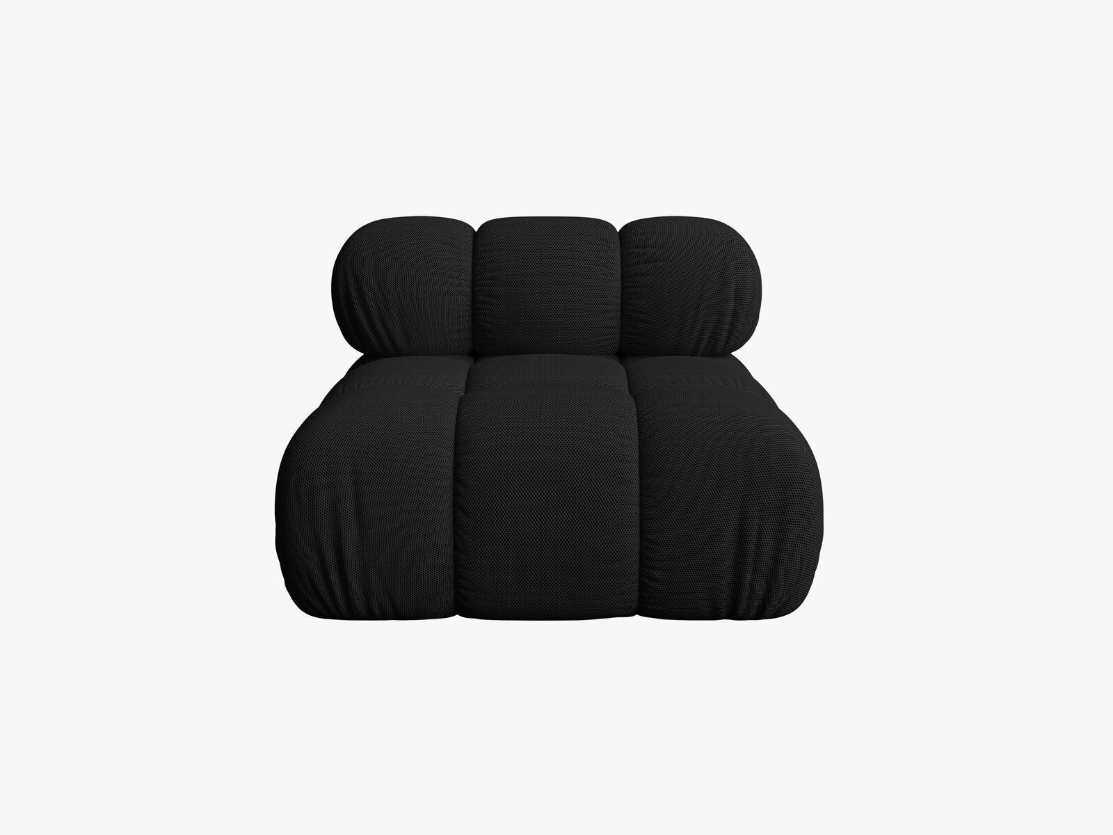 Micadoni Armloses Modul Bellis 3D-Stoff Sonic Schwarz