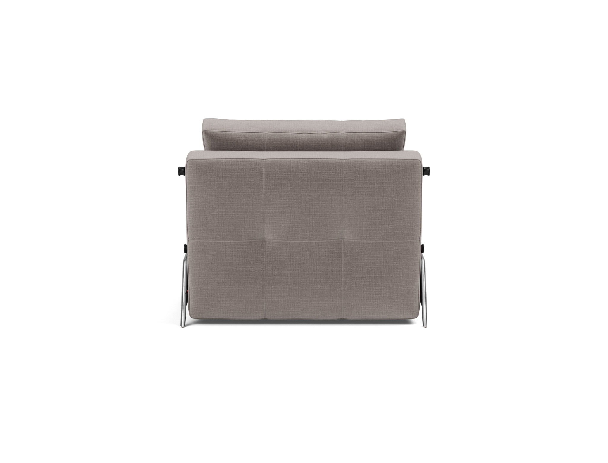 Schlafsessel Cubed 90 Chenille Esina 418-Truffle Beine Aluminium