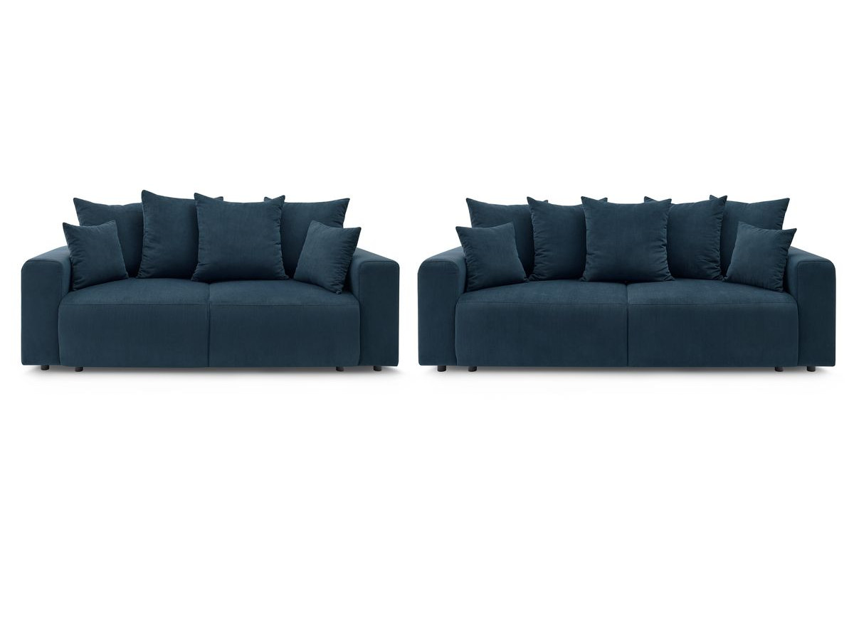 Bobochic Envy Sofa 5-Sitzer Cordsamt Dunkelblau
