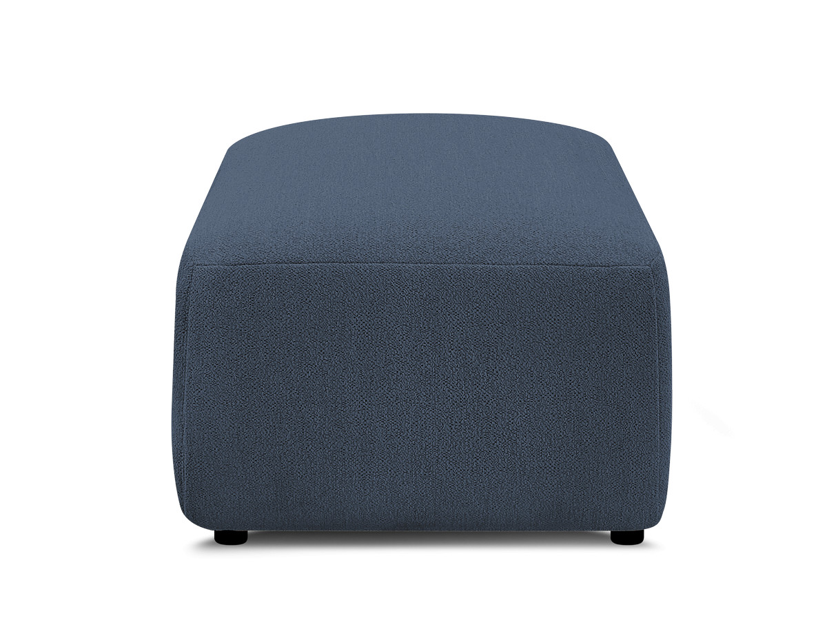 Bobochic Jana Pouf 63 × 114 cm Melange-Stoff Blau