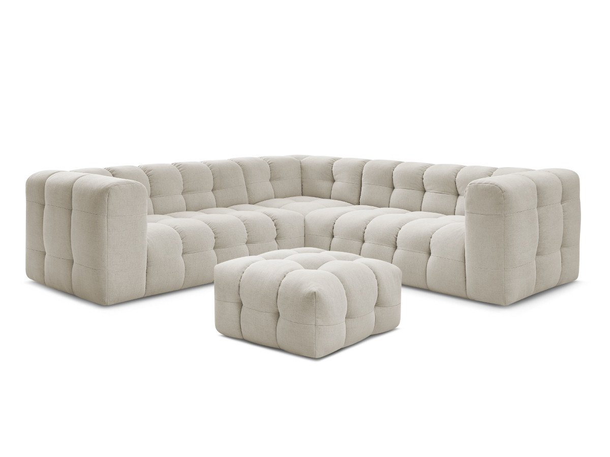 Bobochic Cloud Ecksofa mit Pouf 268 × 110 cm
