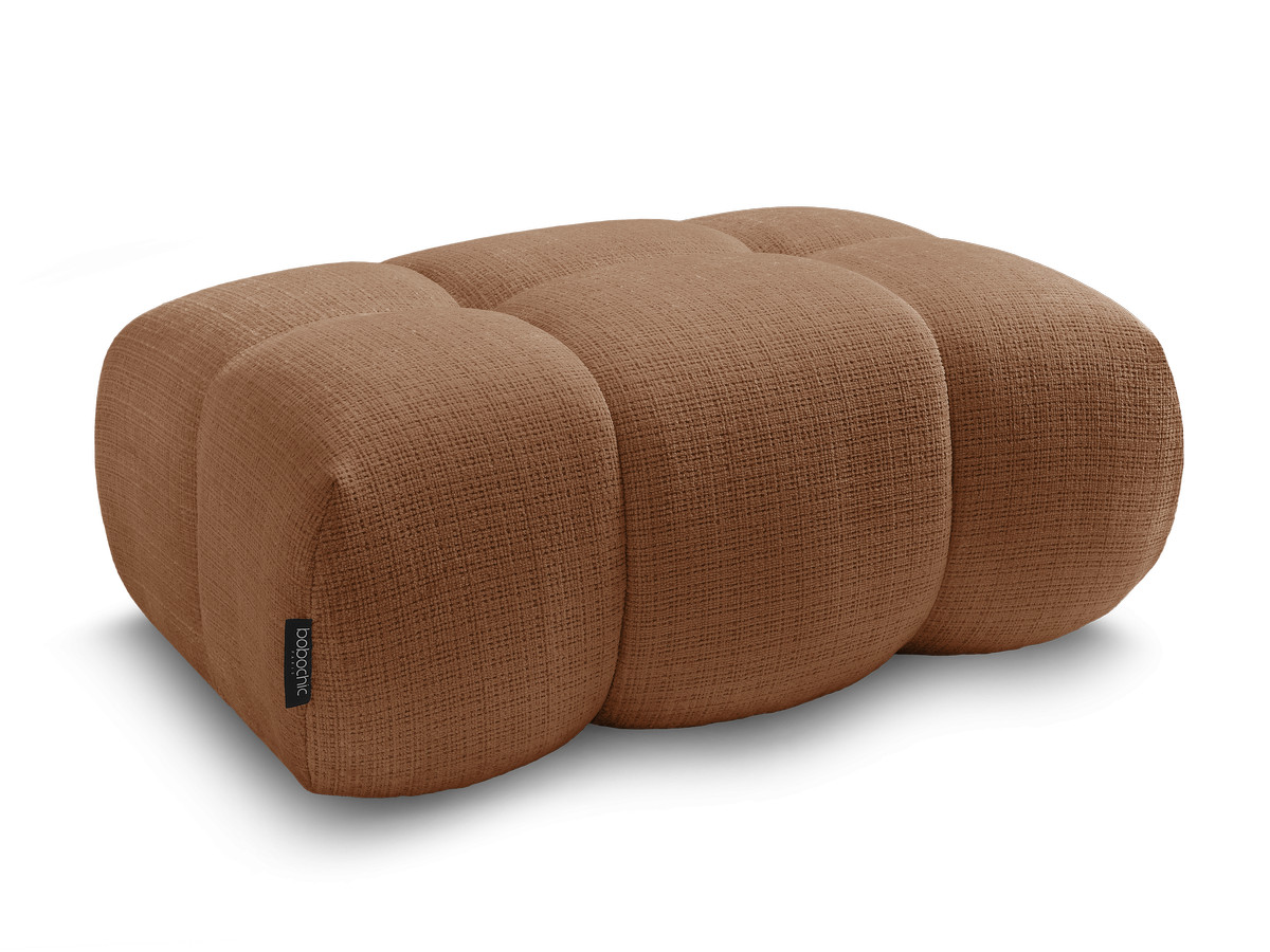 Bobochic Ivane Pouf Strukturstoff Orange