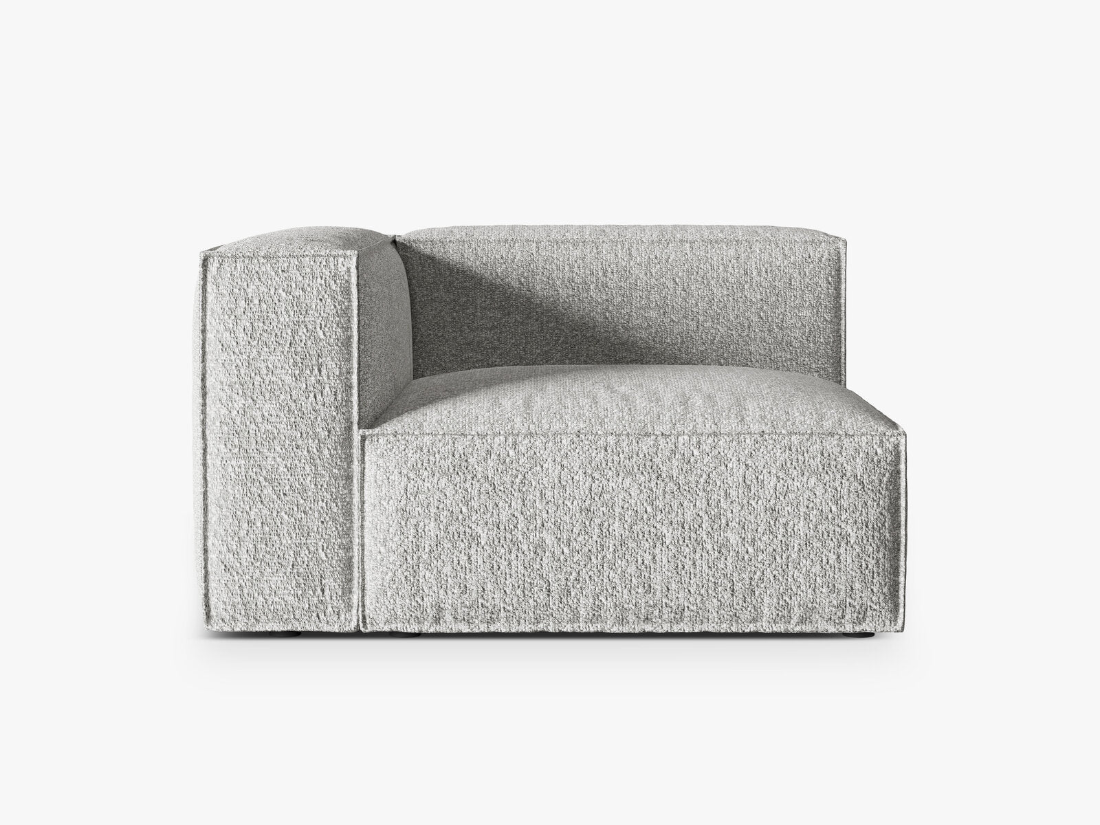 Micadoni Eckmodul Groß Nuria 1-Sitzer Links Boucle Silber