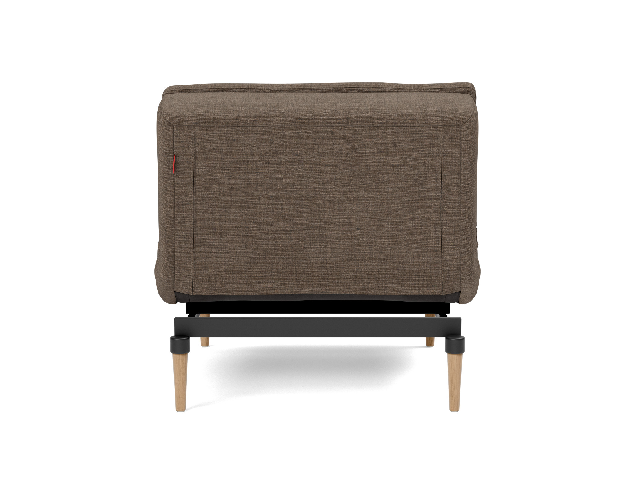 Sessel Dublexo Chenille Esina 411-Cedar-Brown Beine Styletto Eiche hell