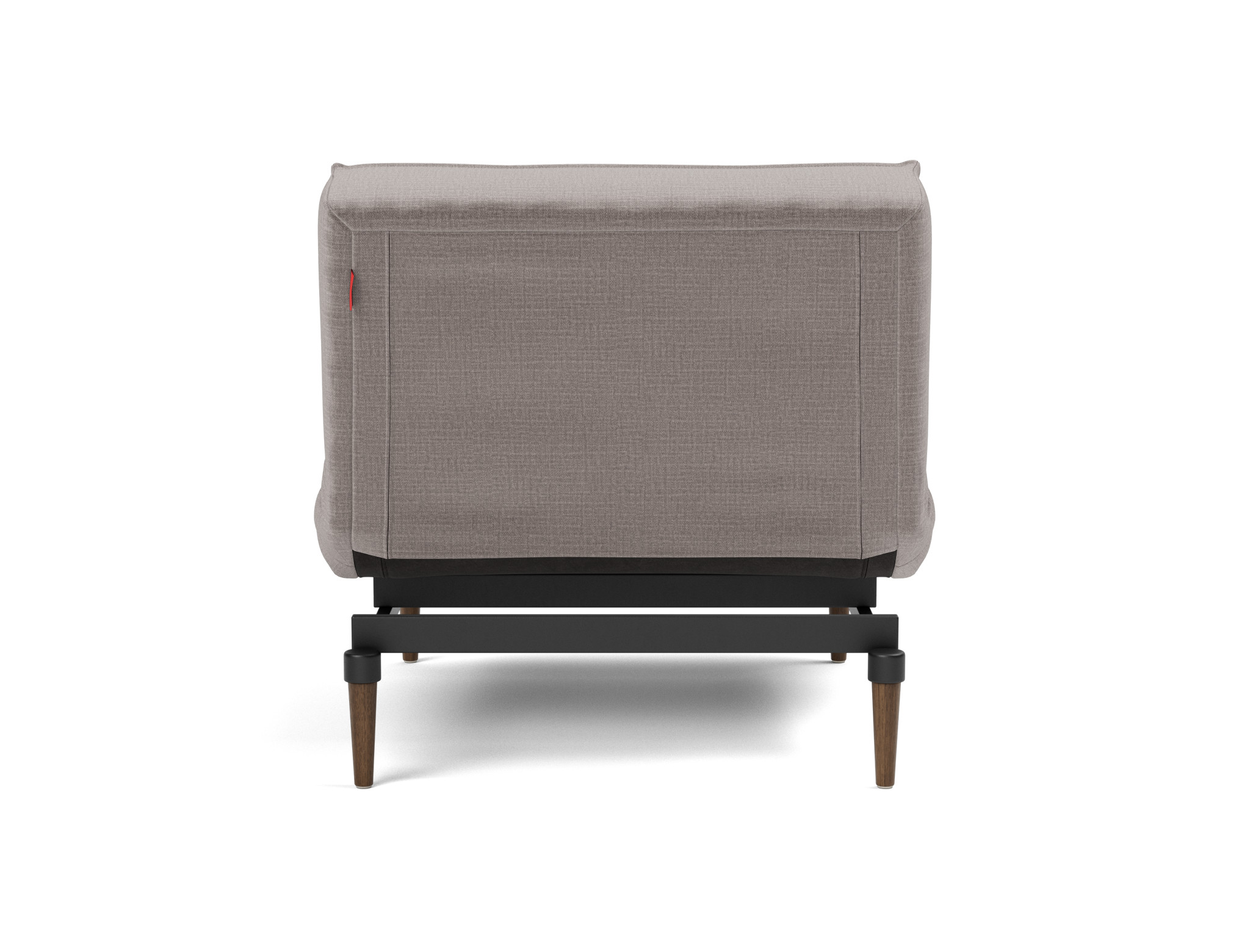 Sessel Splitback Chenille Esina 418-Truffle Beine Styletto Eiche dunkel