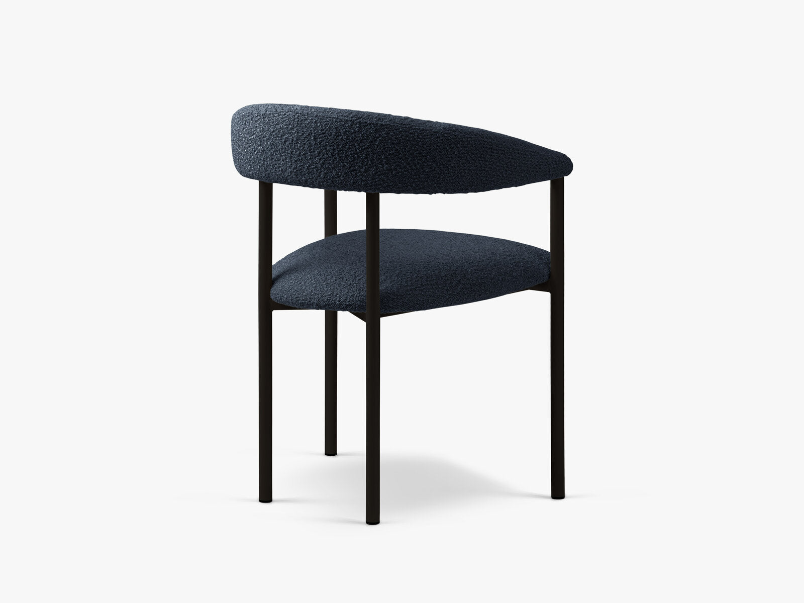 Micadoni Stuhl Lea Boucle Baloo Dunkelblau Black