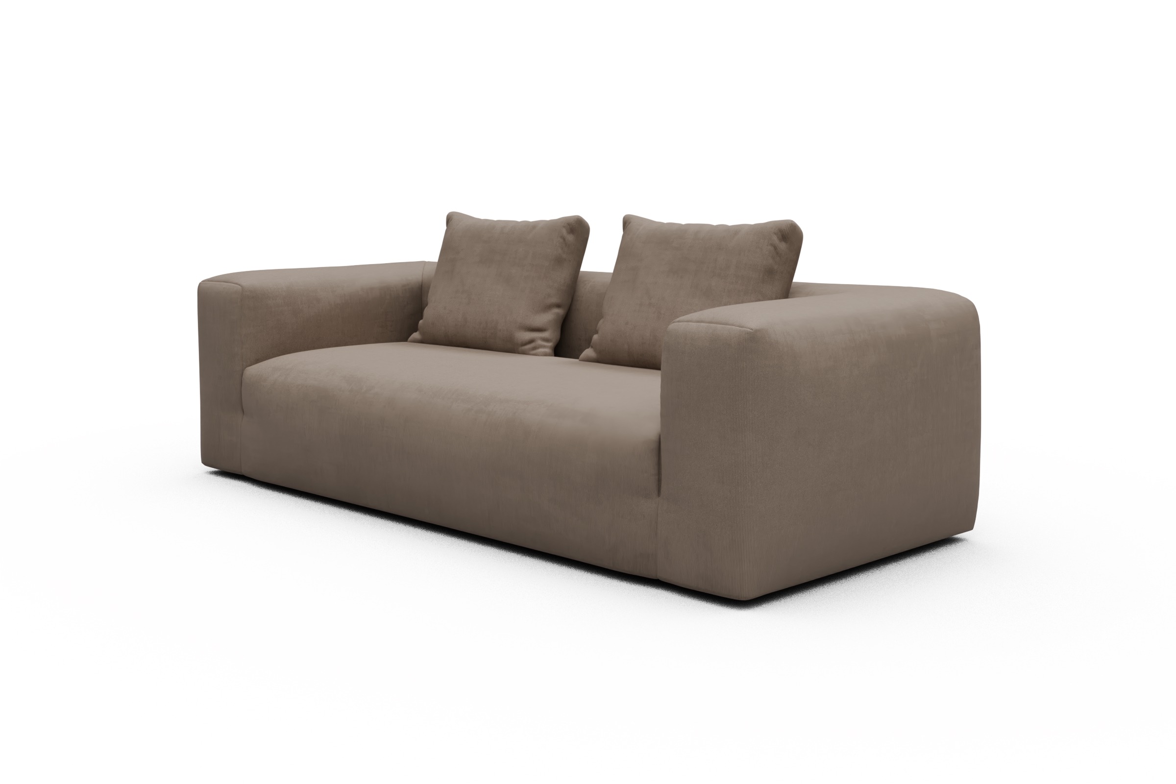 Sofa Fred 3-Sitzer Cordufine-Biege