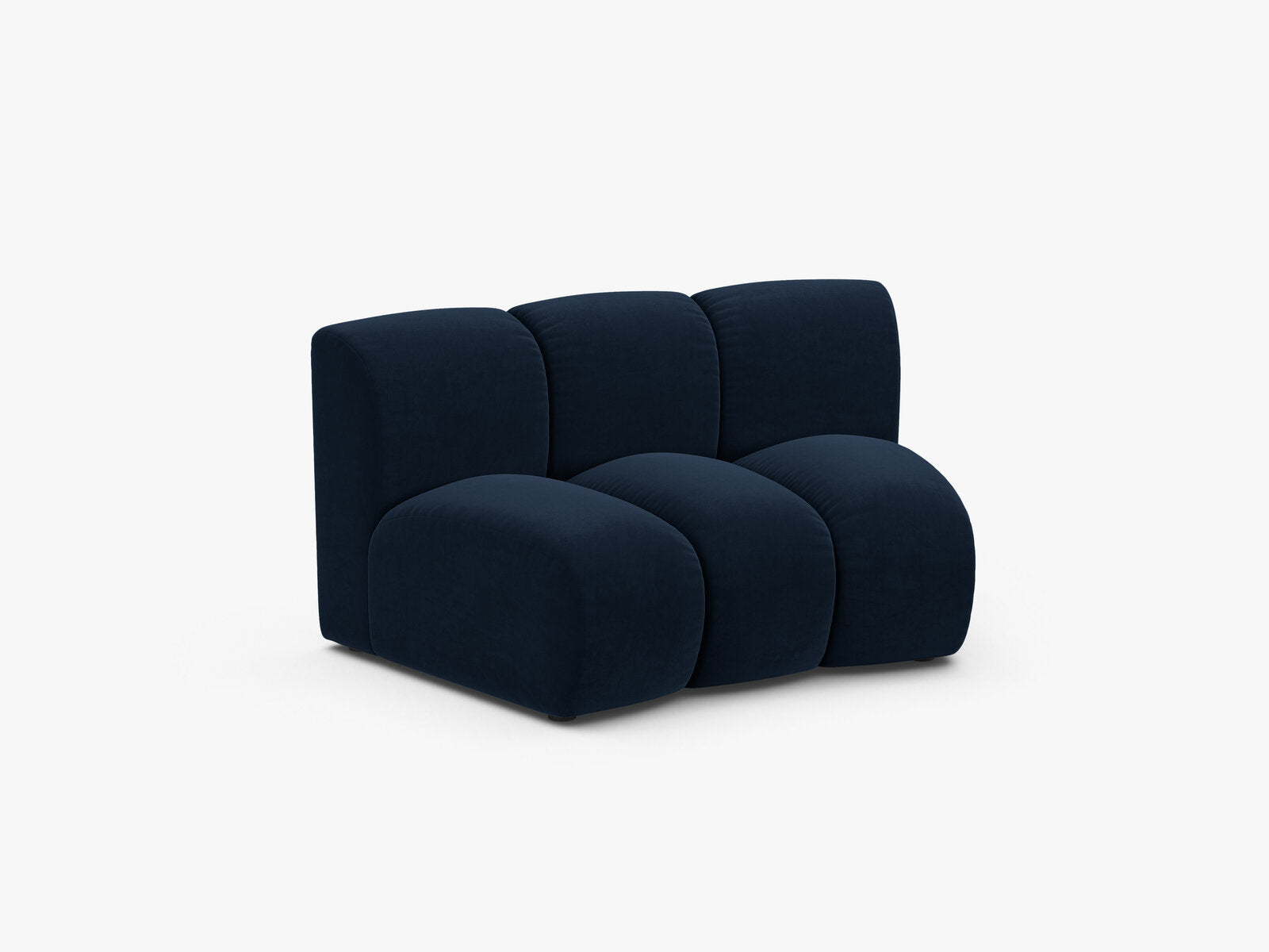 Micadoni Modul Armlos Lupine 1-Sitzer Large Samt Salvador Königsblau