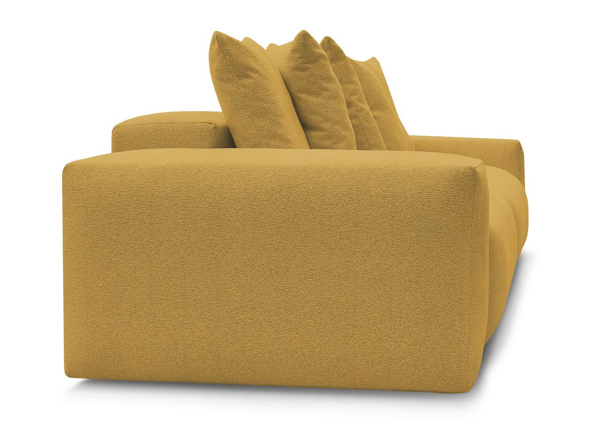 Bobochic Voltaire Sofa 4-Sitzer 320 × 124 cm Melange-Stoff Gelb