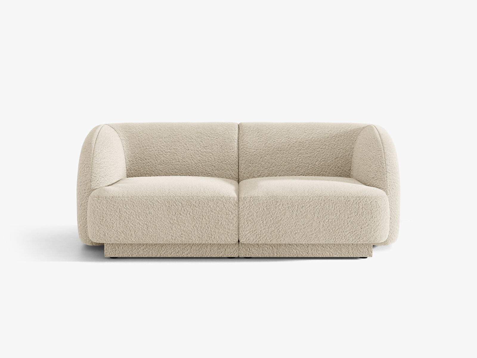 Micadoni Sofa Miley 2-Sitzer Boucle Baloo Beige
