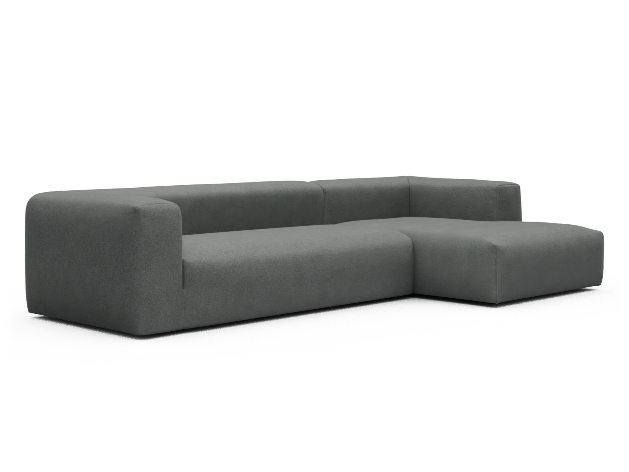 Skandi Home Ecksofa Fred Chaiselongue rechts mit 2,5-Sitzer Satya-Steel moebelfaktor
