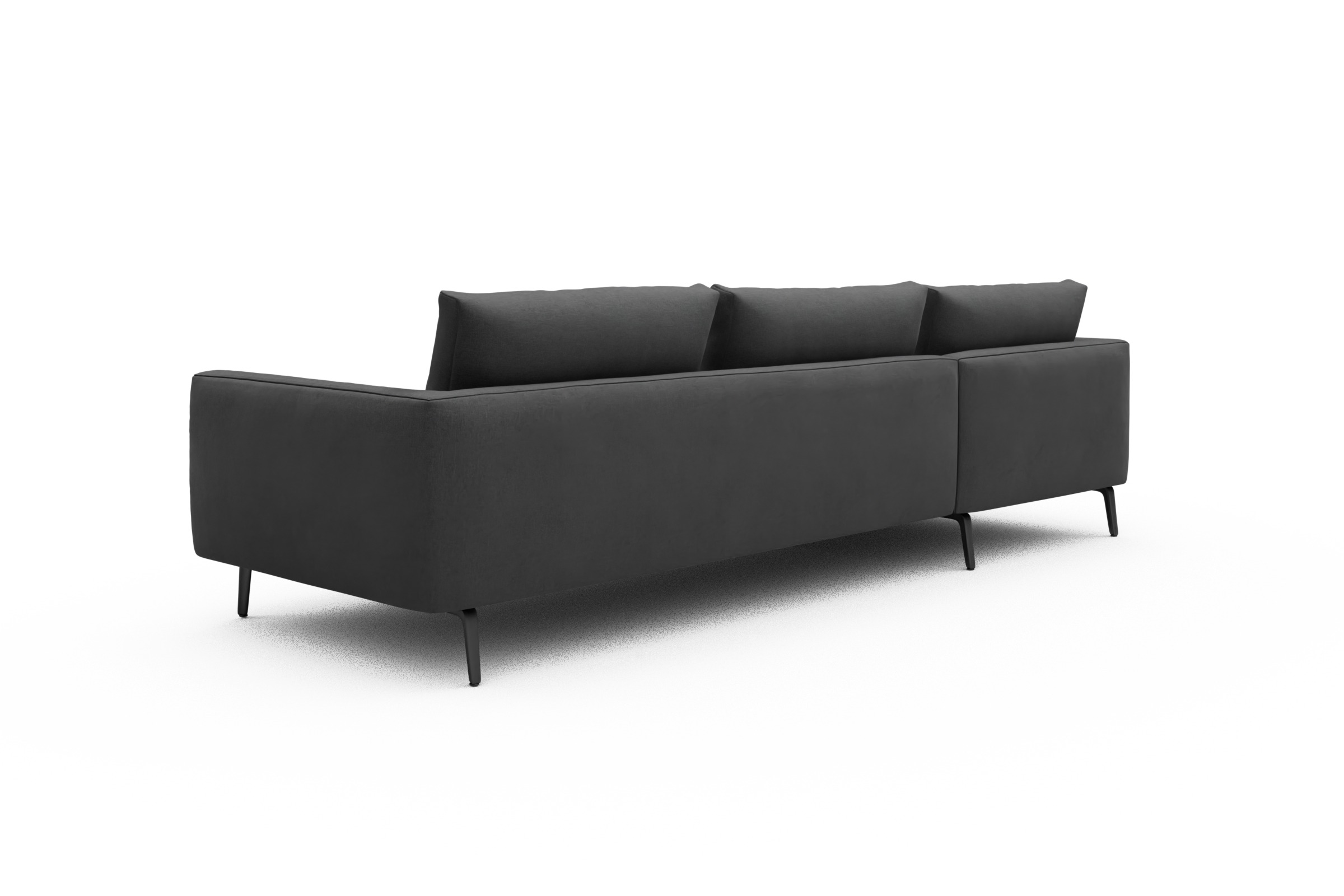 Ecksofa Karl Chaiselongue links mit 2,5-Sitzer Satya-Zinc