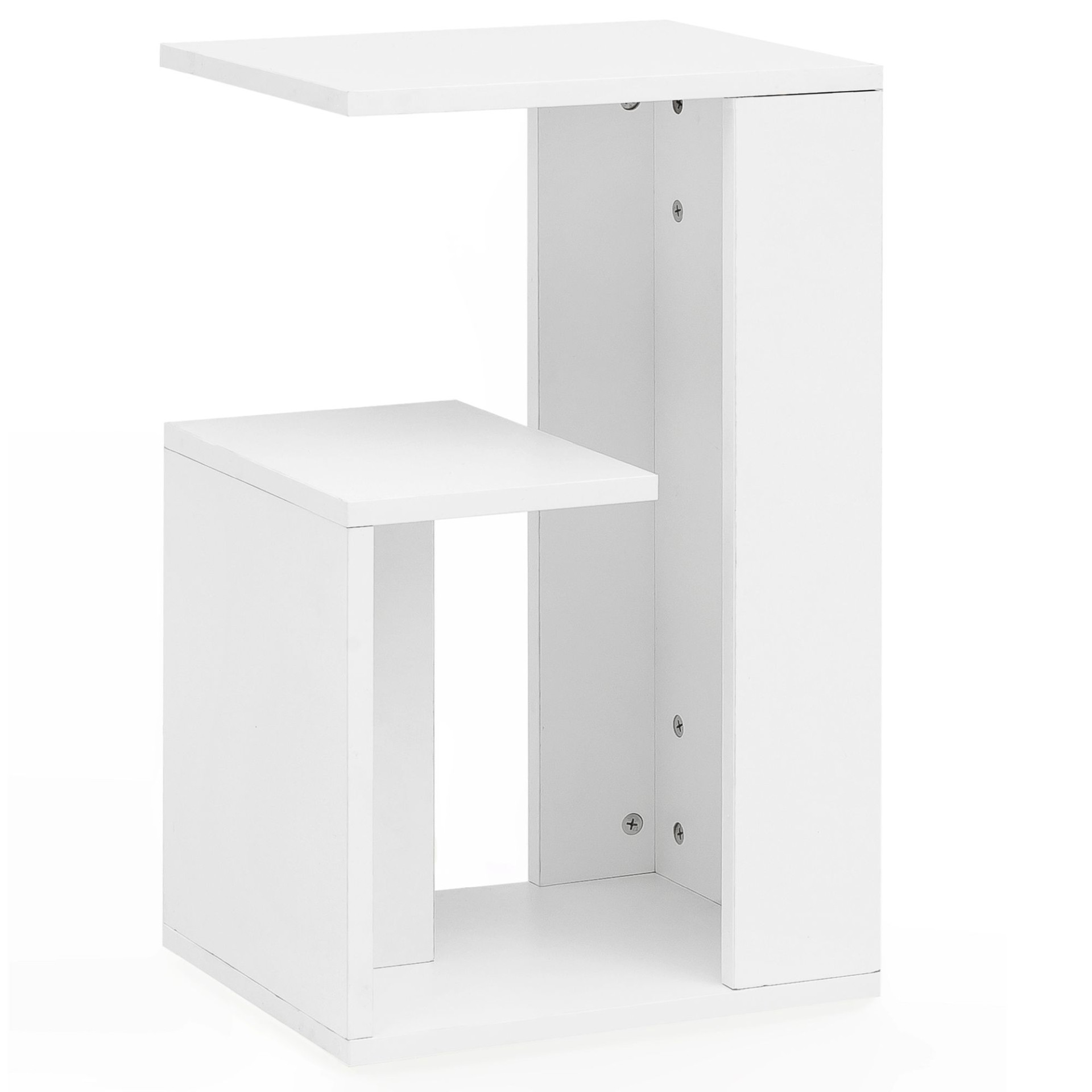 Beistelltisch Vikebygd Weiß 35 × 30 × 61 cm