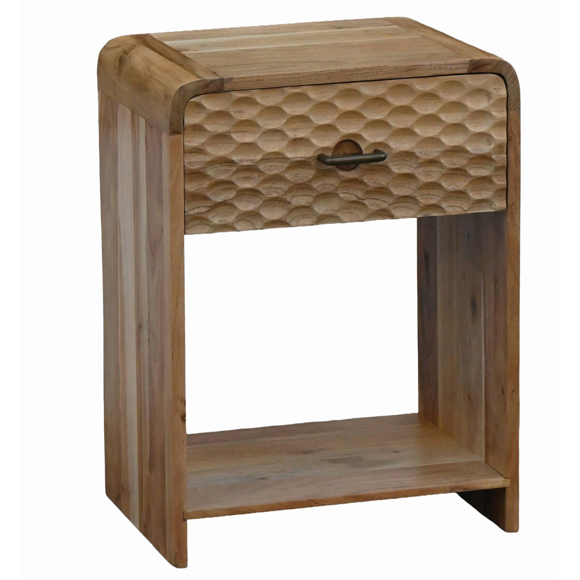 Nachttisch Uskedal Mango Massivholz Braun 40 × 29,5 × 54 cm