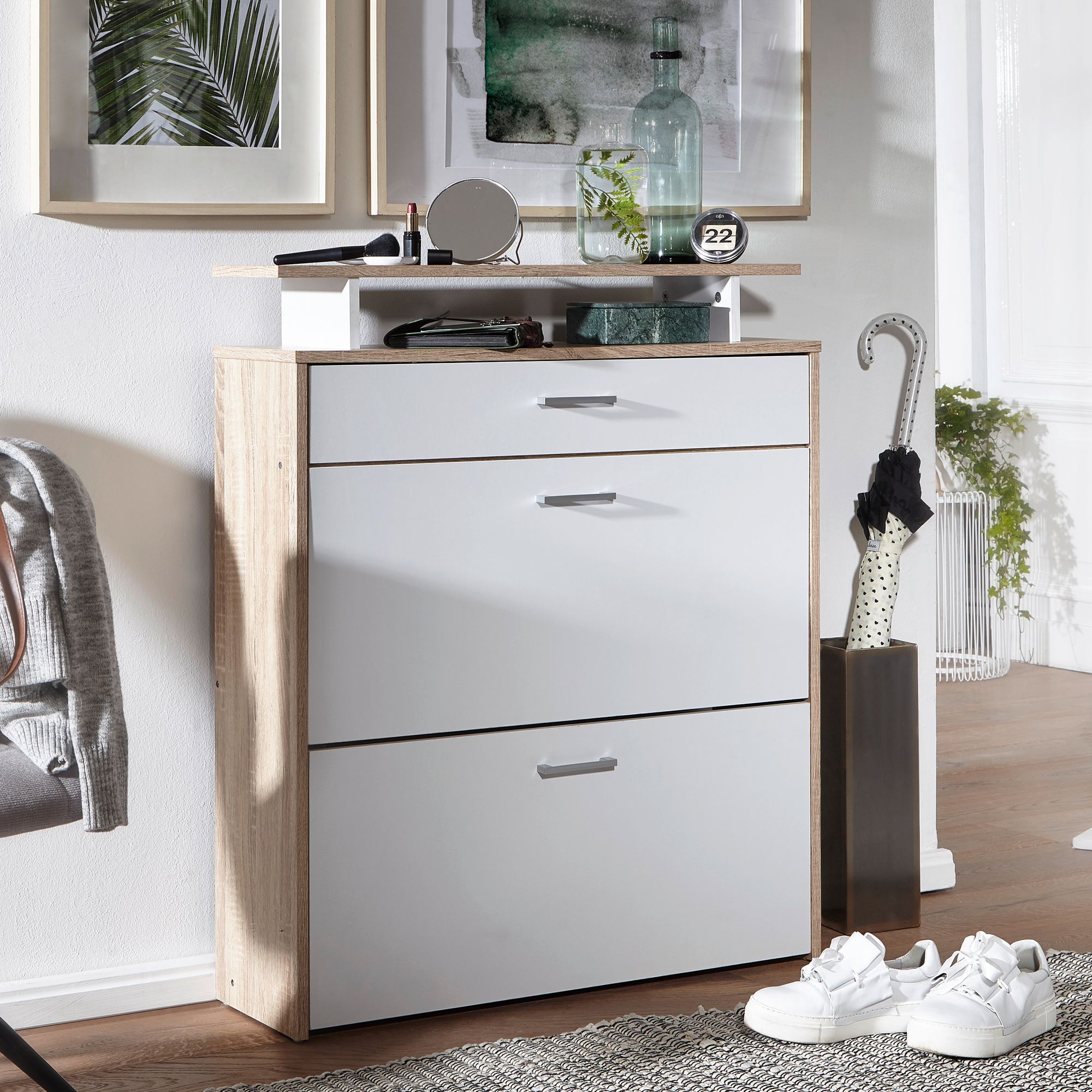 Schuhschrank Volda Sonoma 80 × 24 × 95 cm