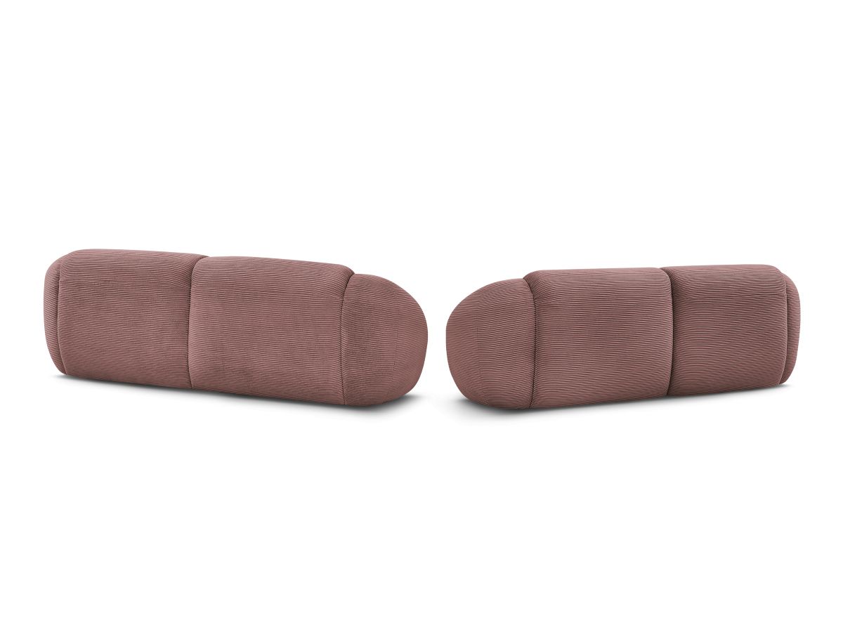 Bobochic Tina Sofa 5-Sitzer Cordsamt Rosa