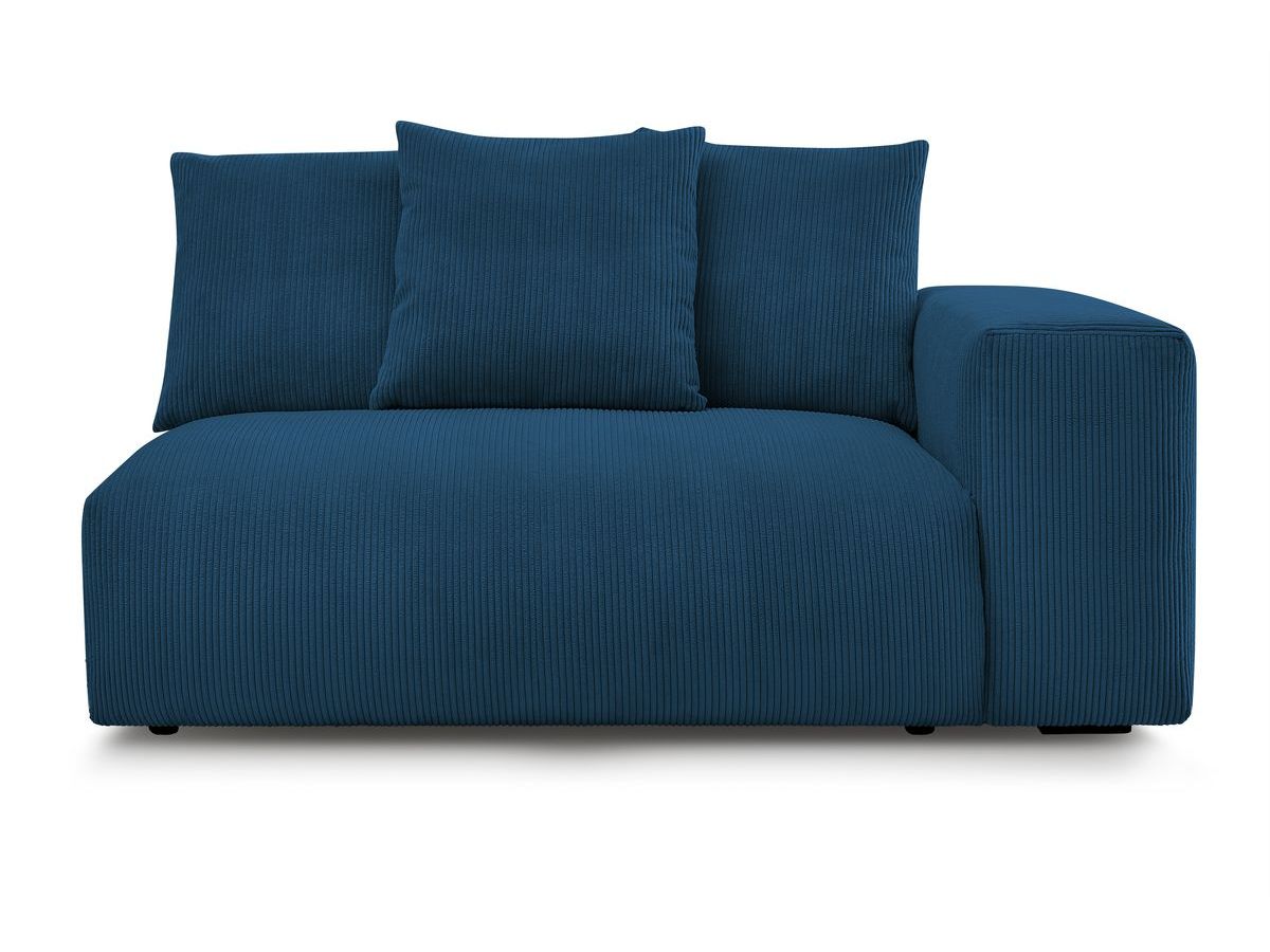 Bobochic Voltaire Sofamodul 2-Sitzer 178 × 100 cm Cordsamt Dunkelblau Ecke rechts