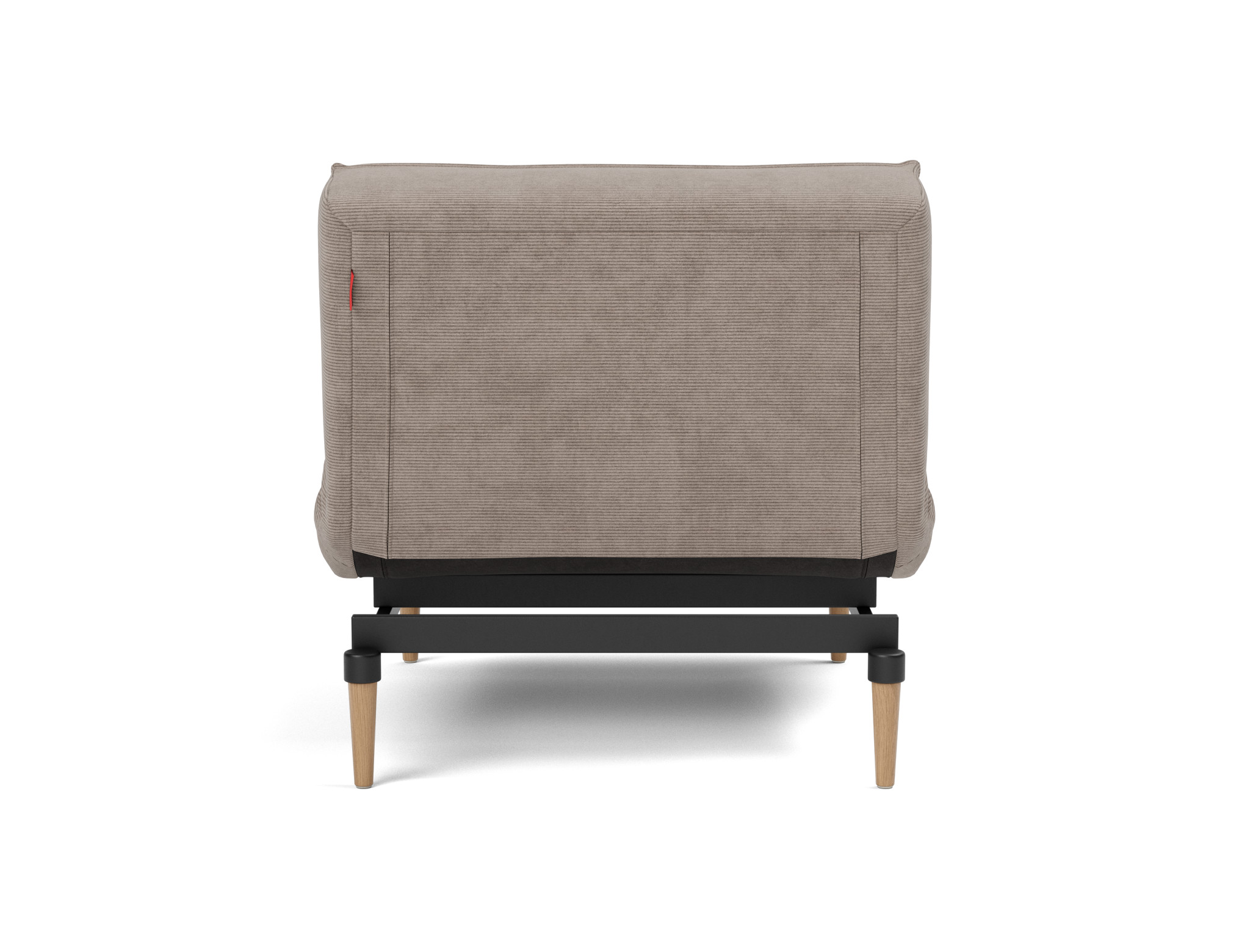 Sessel Splitback Kord Cordufine 318-Beige Beine Styletto Eiche hell