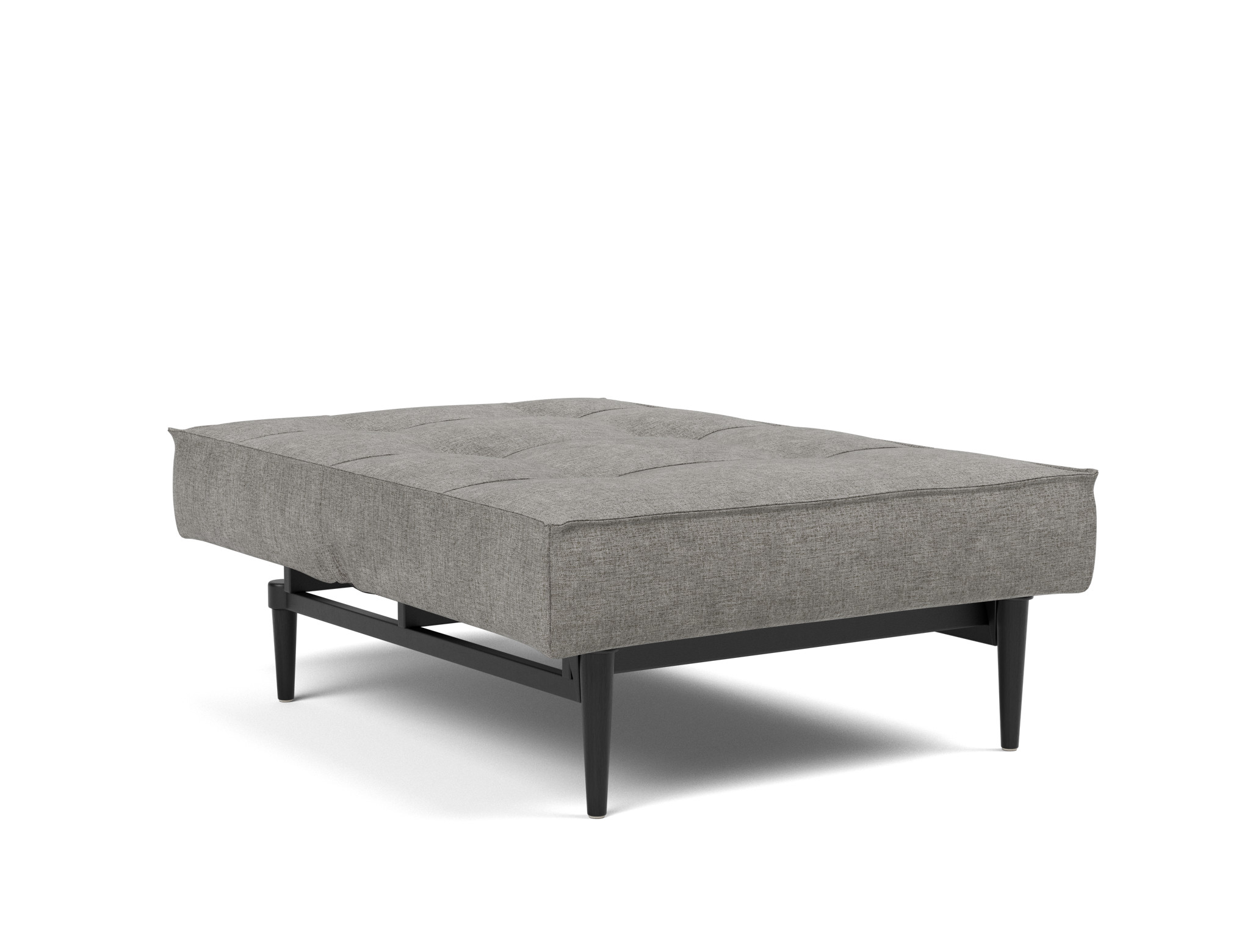 Sessel Splitback Flachgewebe Avella 282-Warm-Grey Beine Styletto Eiche schwarz