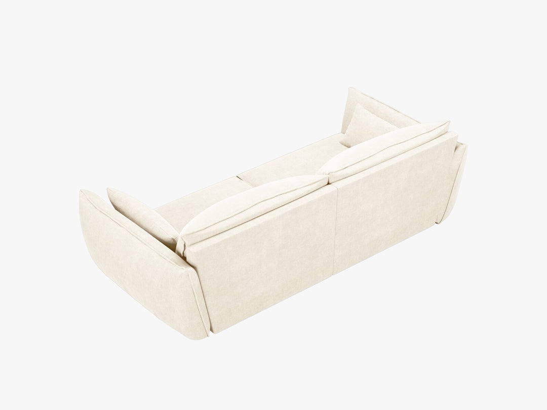 Micadoni Sofa Kaelle 3-Sitzer Chenille Over The Horizon Helles Beige