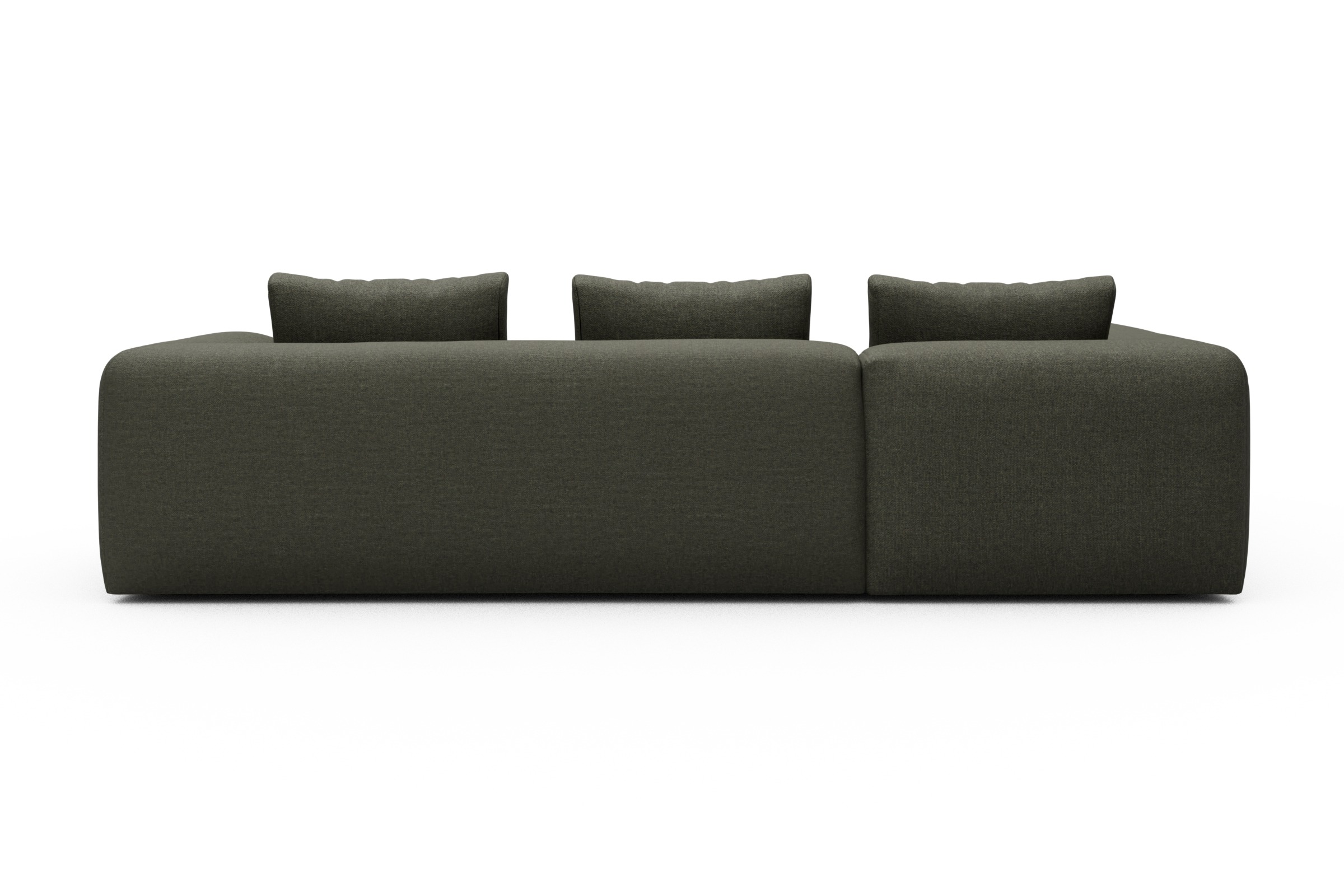 Ecksofa Fred 2x 2,5-Sitzer links offen Sama-Winter-Moss