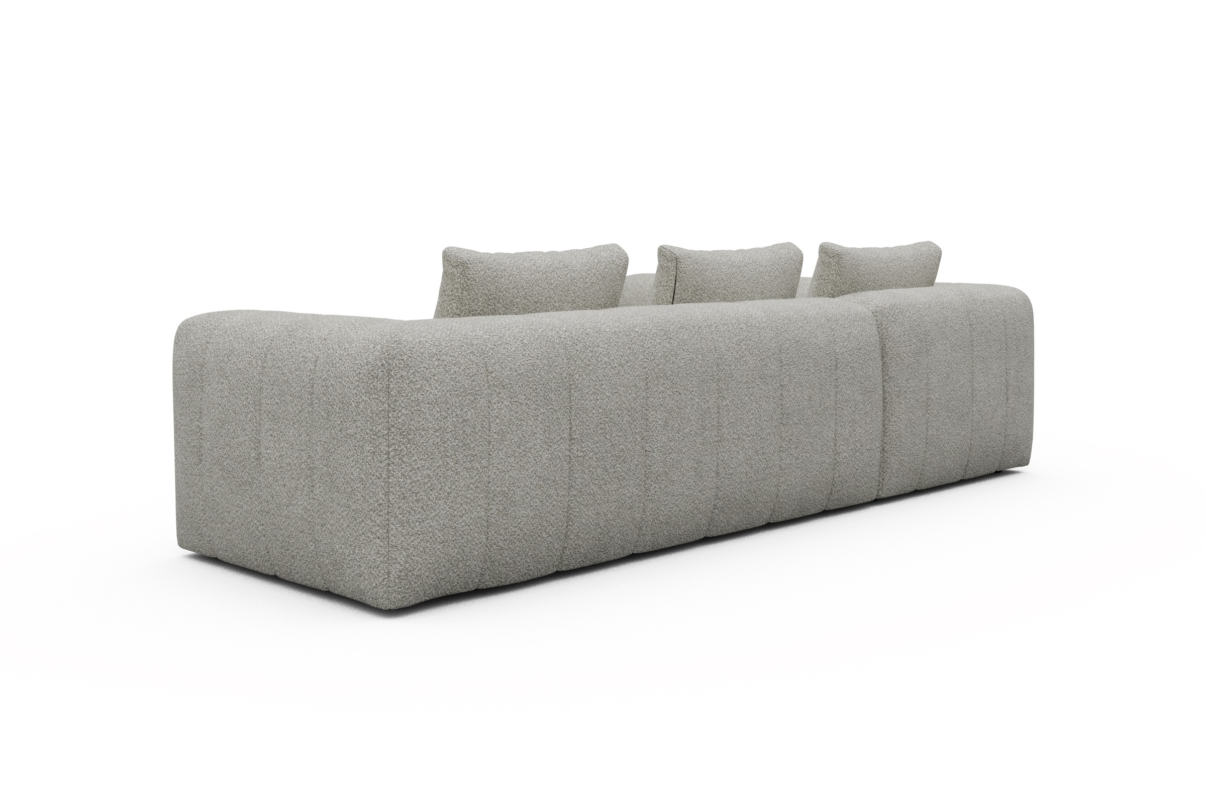 Ecksofa Hugo 2x 2,5-Sitzer Armlehne rechts Vanora-Warm-Sand