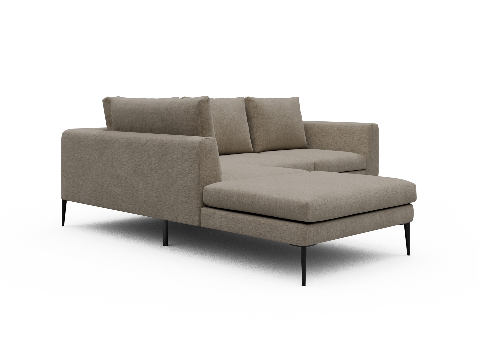 Skandi Home Ecksofa Paul Relax-Ecke links mit 2-Sitzer Smooth-Beige moebelfaktor