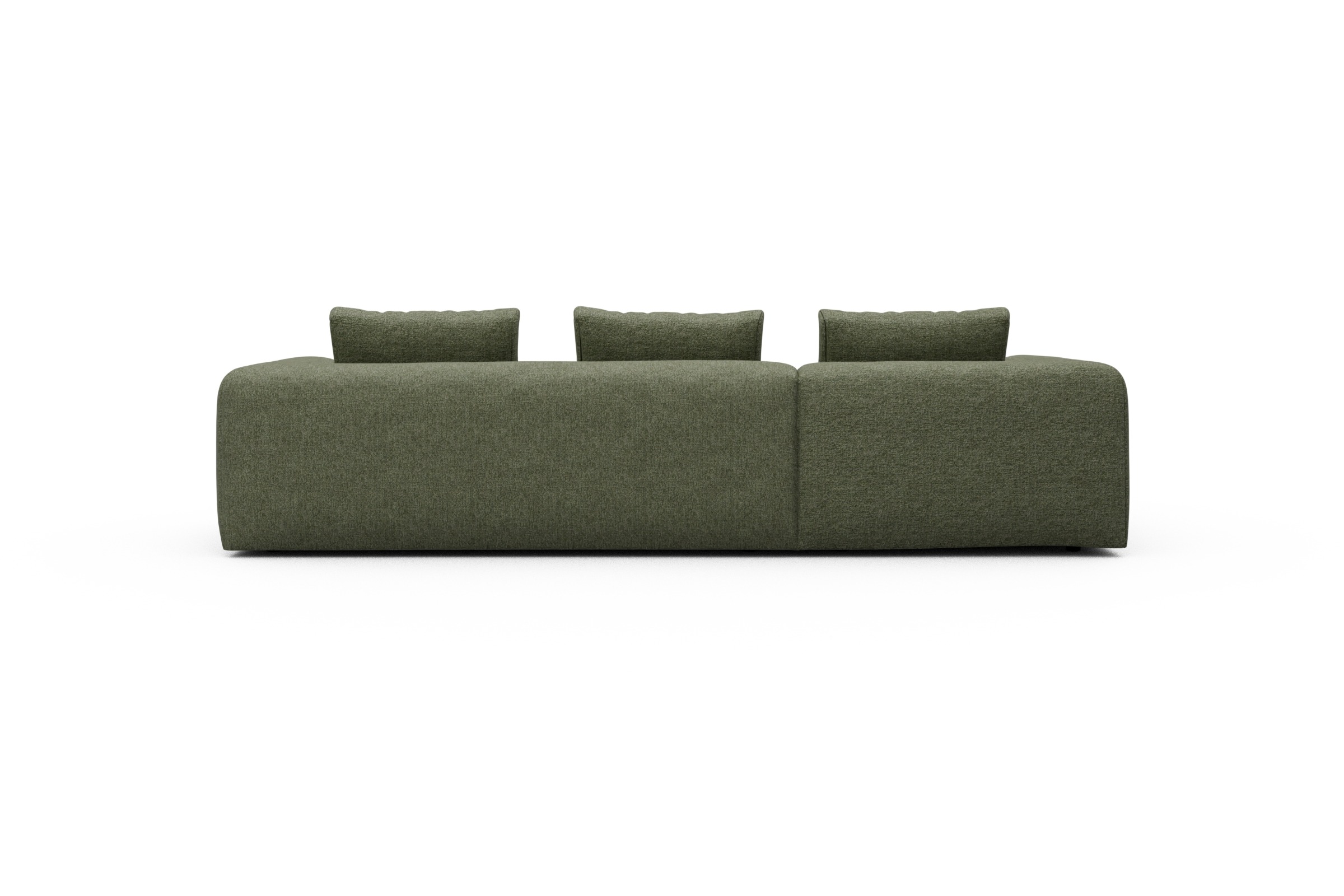 Ecksofa Fred Chaiselongue links mit 2,5-Sitzer Carreno-Vivid-Green