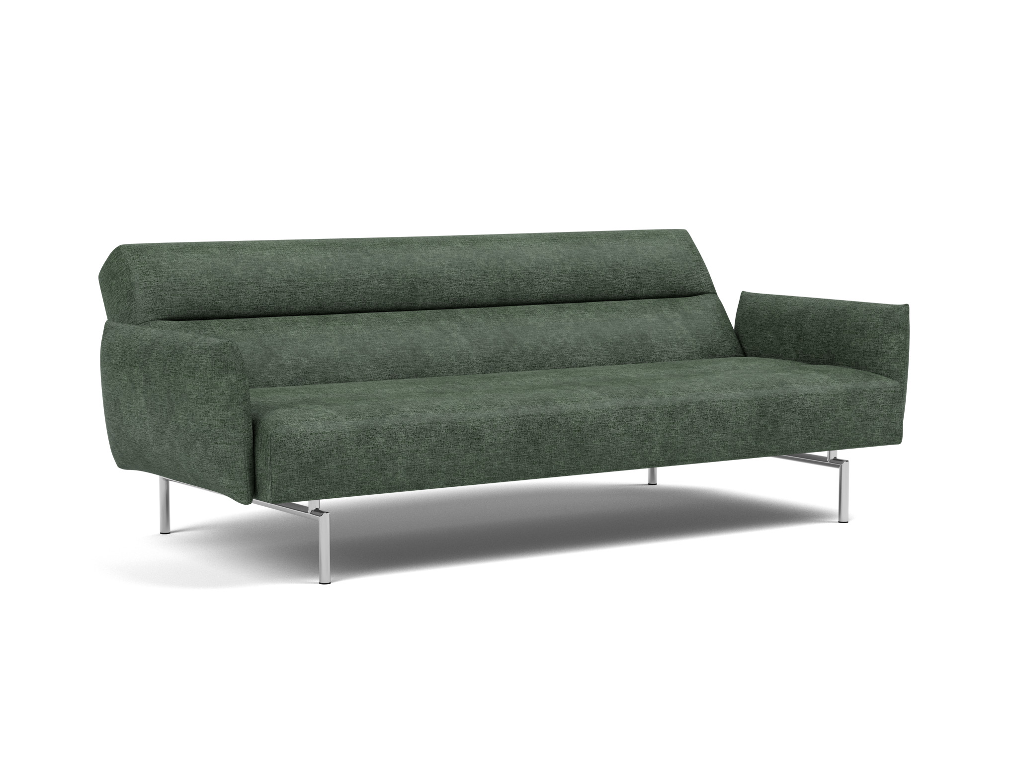 Schlafsofa Jillis mit Armlehnen Flachgewebe Avella 281-Pine-Green
